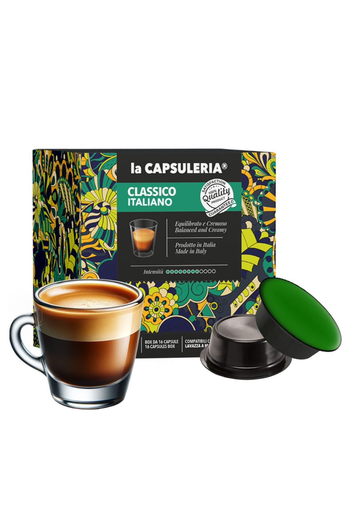 La Capsuleria Cafea Classico Mio, 16 Capsule Compatibile Lavazza * A Modo Mio *, - One Size