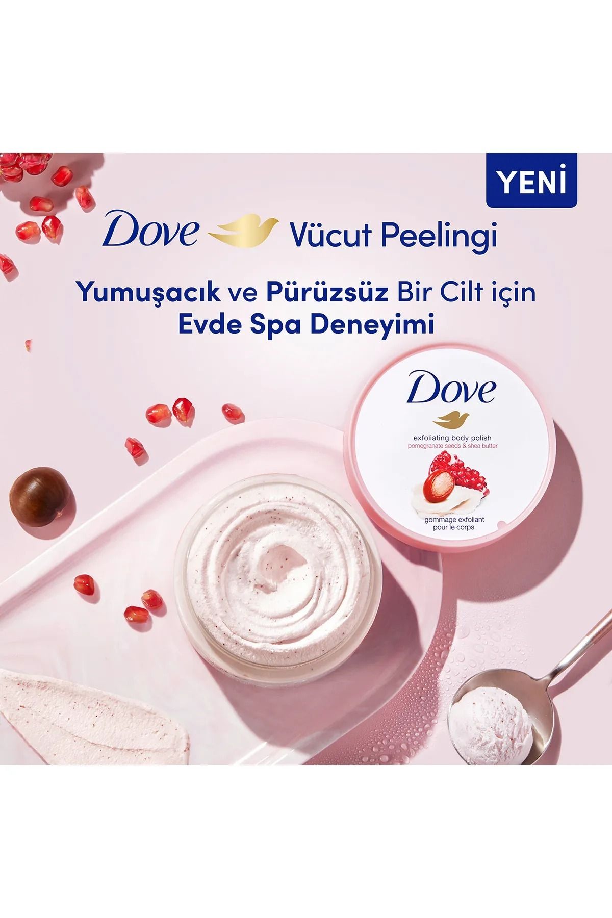 Dove-مقشر الجسم ببذور الرمان وزبدة الشيا 225 مل 7