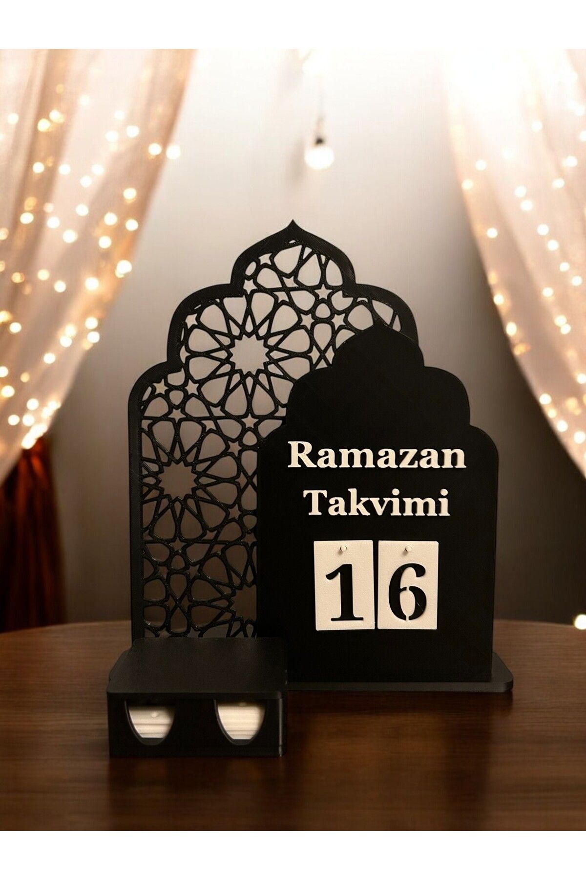 teknotrust Ramazan Takvimi - Standlı & Mumluklu Countdown Ramadan Days