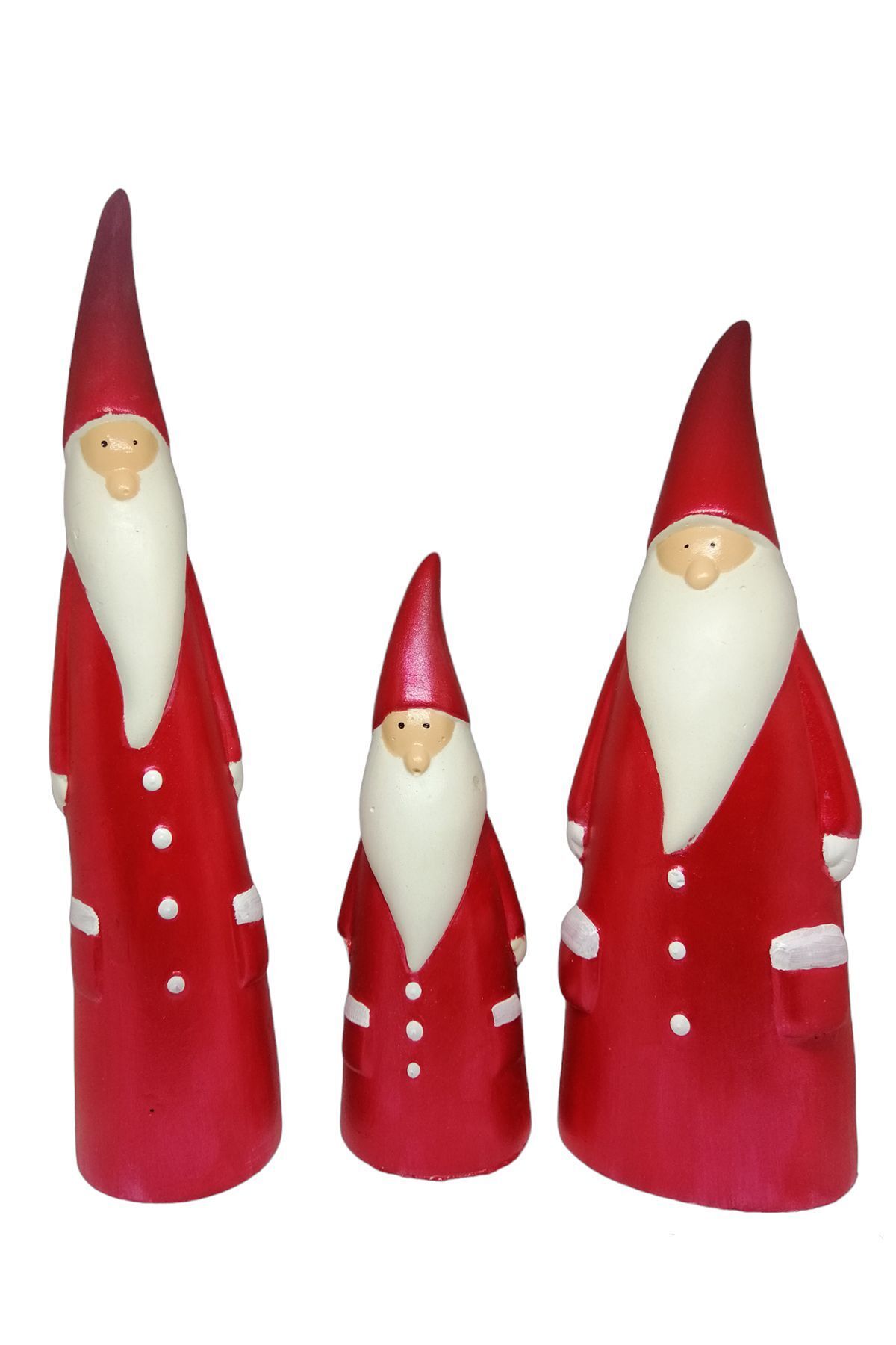 teknotrust Dekoratif İskandinav Tarzı Noel Baba 3lü