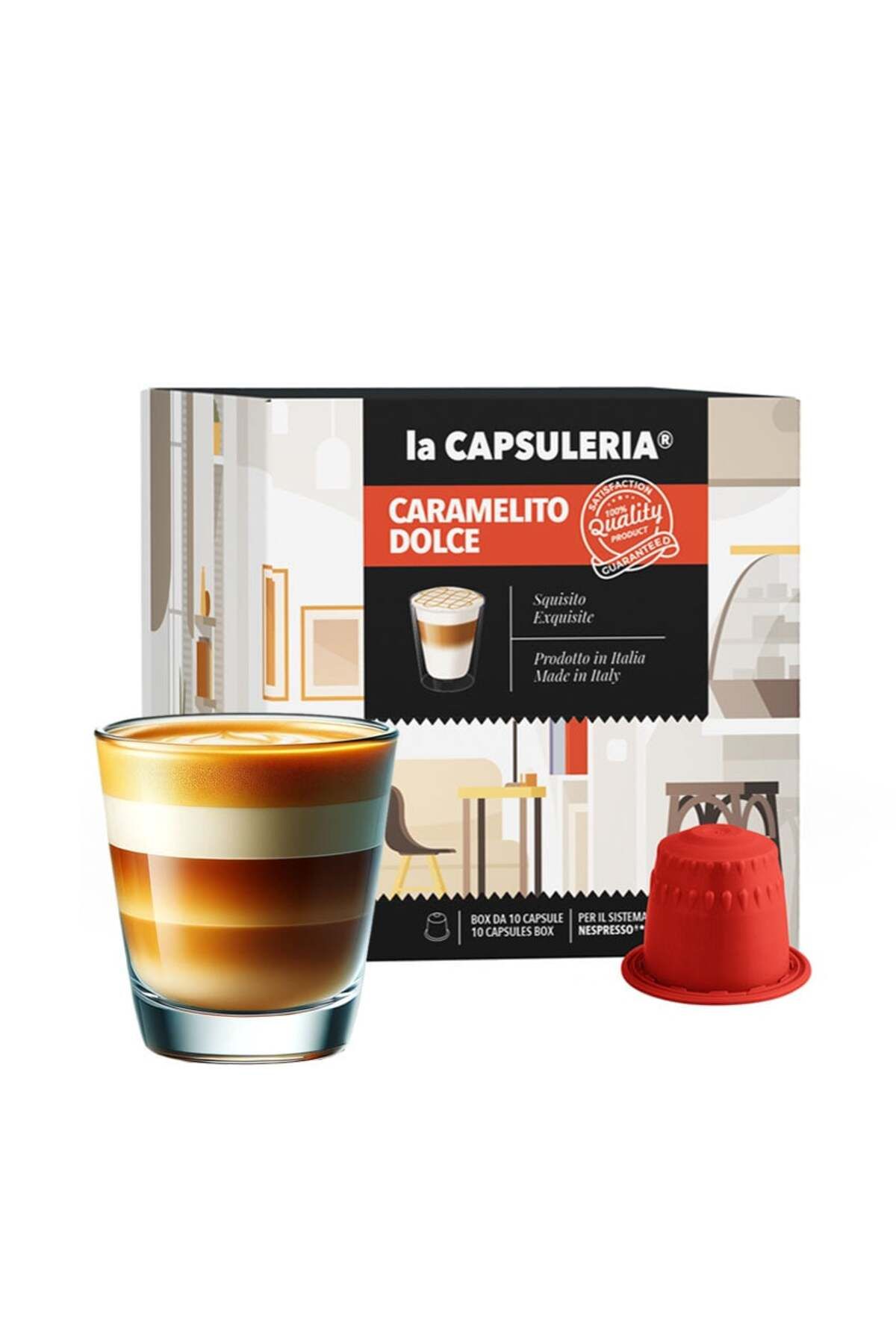 La Capsuleria Caramelito, 10 Capsule Compatibile Nespresso, - One Size
