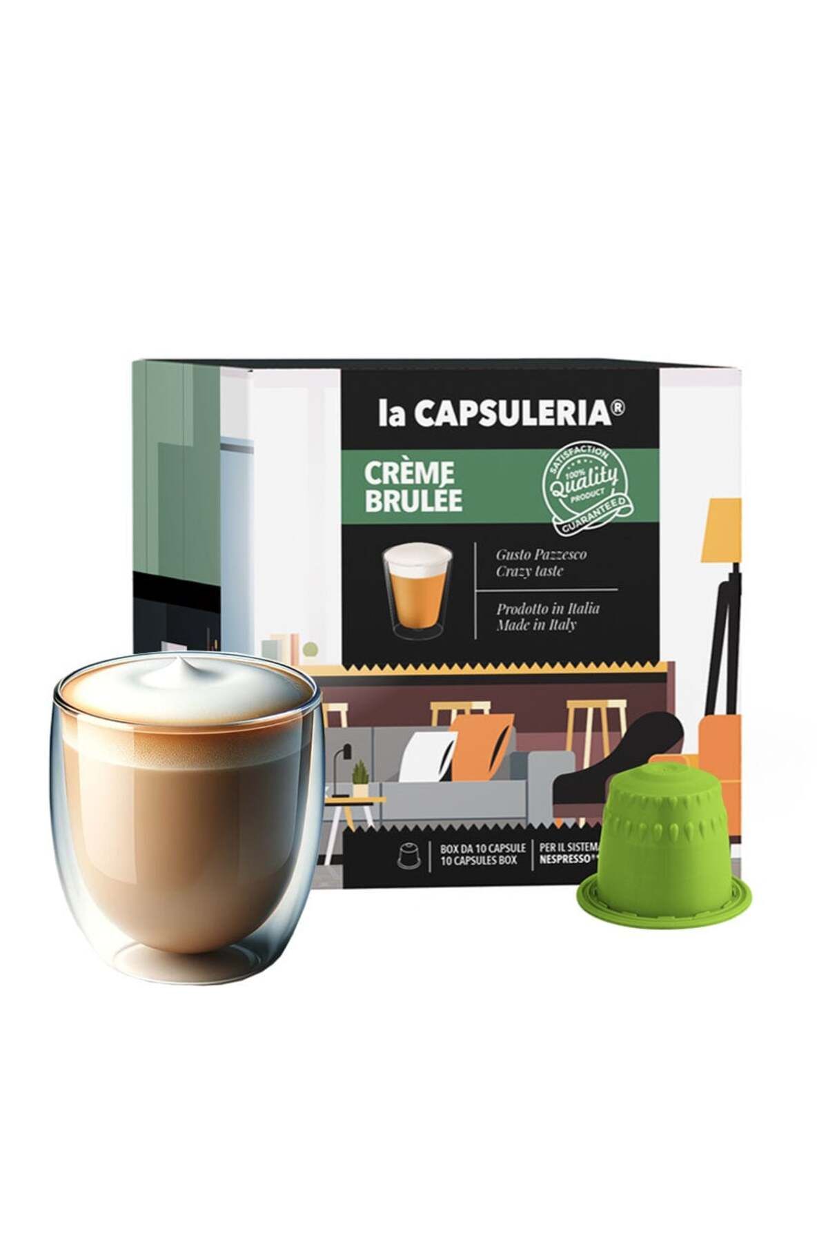 La Capsuleria Crème Brûlée, 10 Capsule Compatibile Cu Nespresso, - One Size