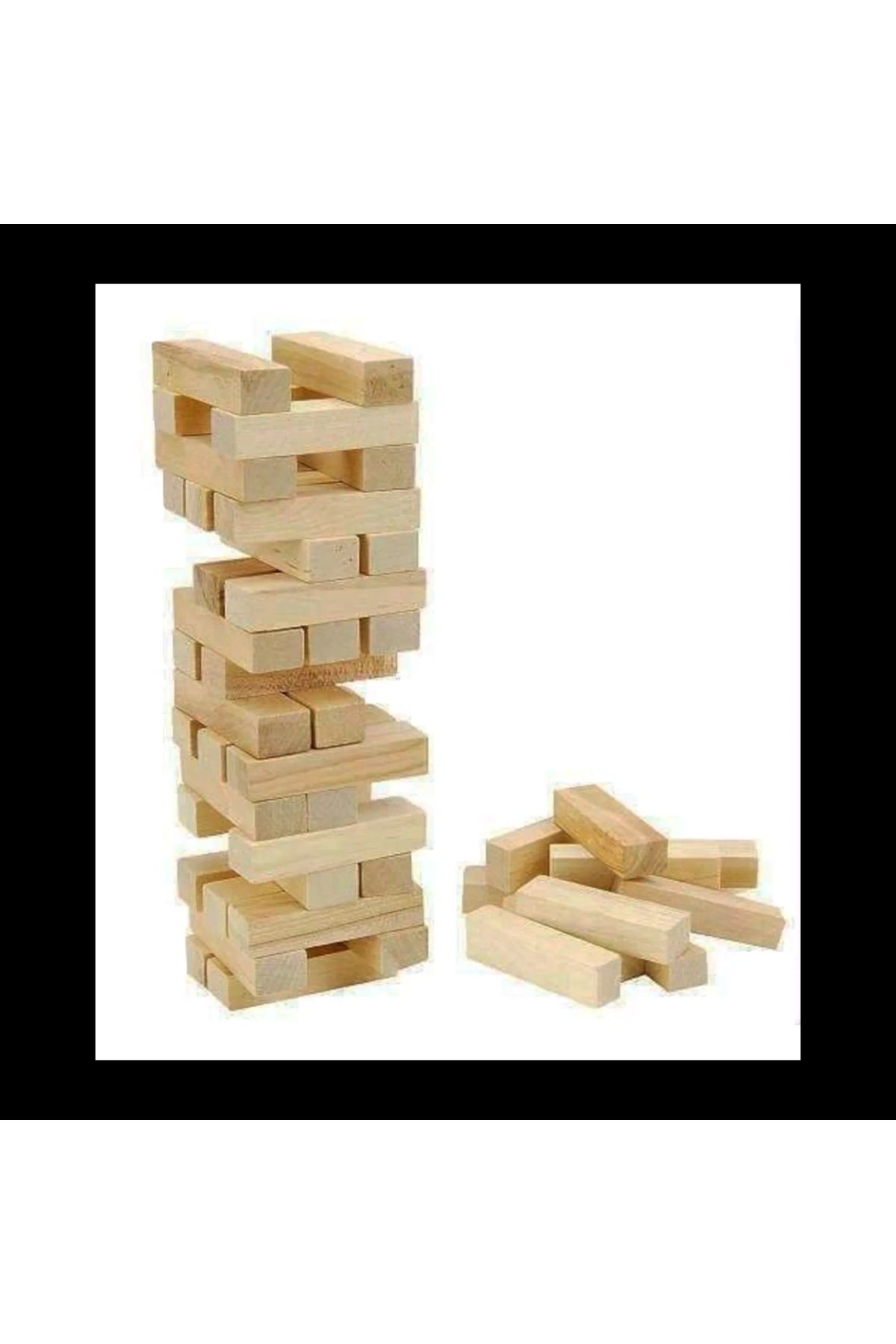Miravm 54 Parça Ahşap Denge Jenga Oyunu (4172)