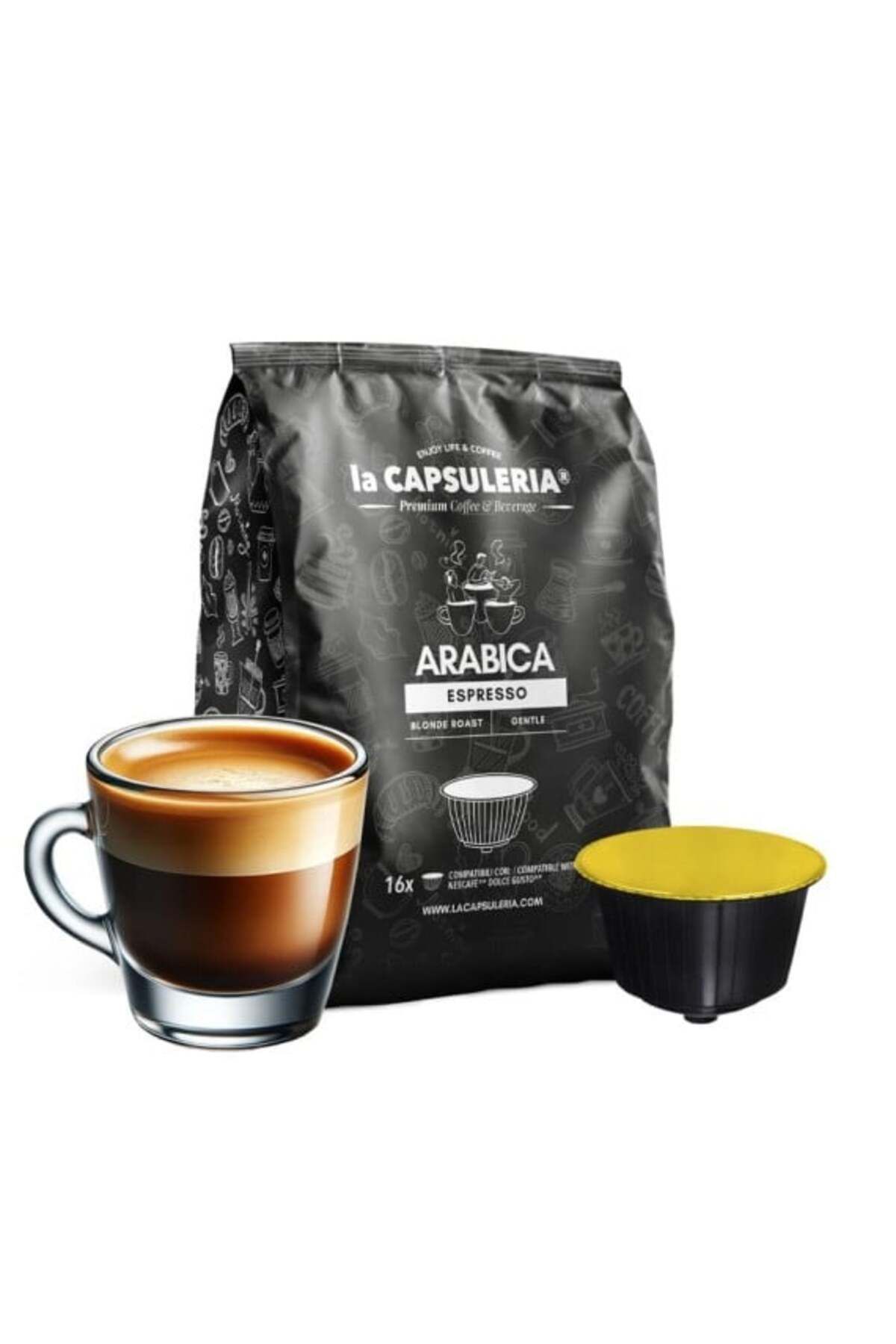 La Capsuleria Cafea Espresso Arabica, 16 Capsule Compatibile Dolce Gusto, - One Size