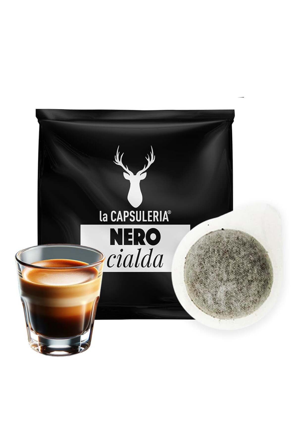 La Capsuleria Cafea Nero, 50 Capsule Compatibile Ese44, - One Size