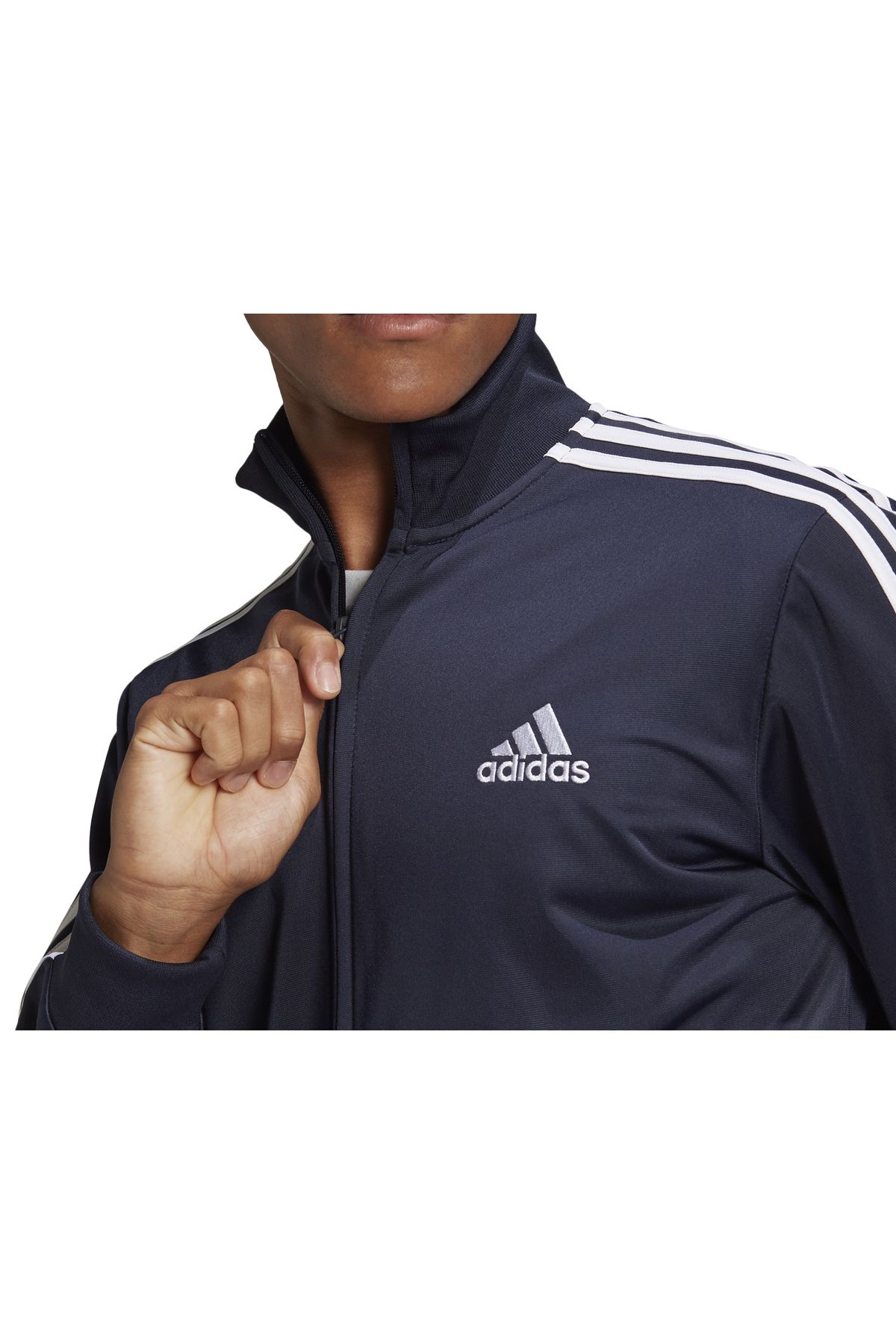 adidas-طقم بدلة رياضية كاجوال للرجال M 3S Tr Tt Ts GK9658 أزرق داكن 7
