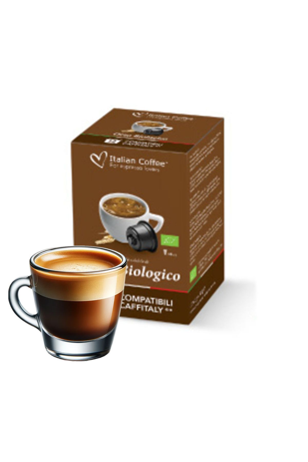 Italian Coffee Orz Bio, 12 Capsule Compatibile Caffitaly/cafissimo/fasole, - One Size