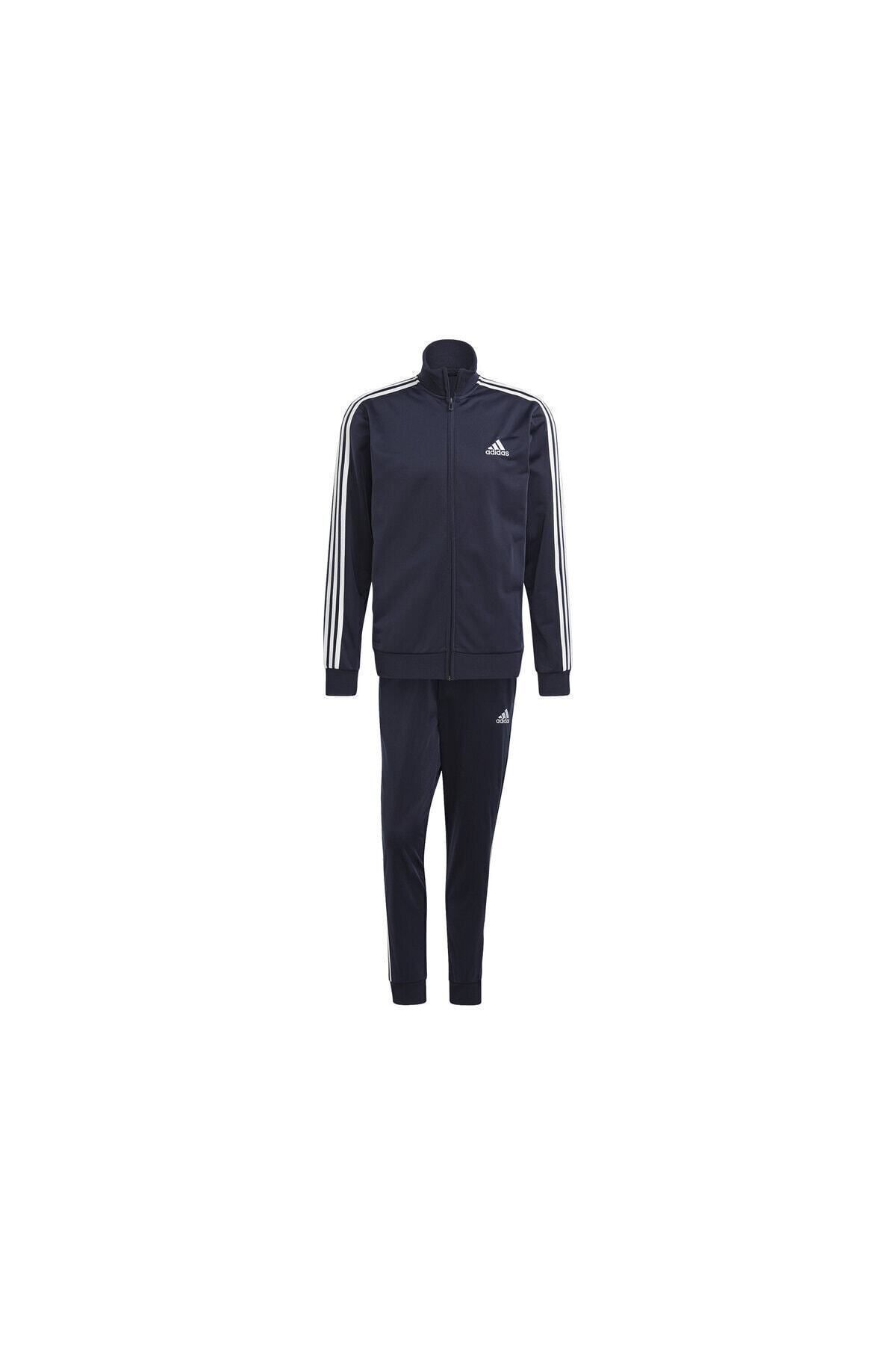 ست گرمکن آبی مردانه لباس ورزشی روزانه GK9658 سرمه ای adidas