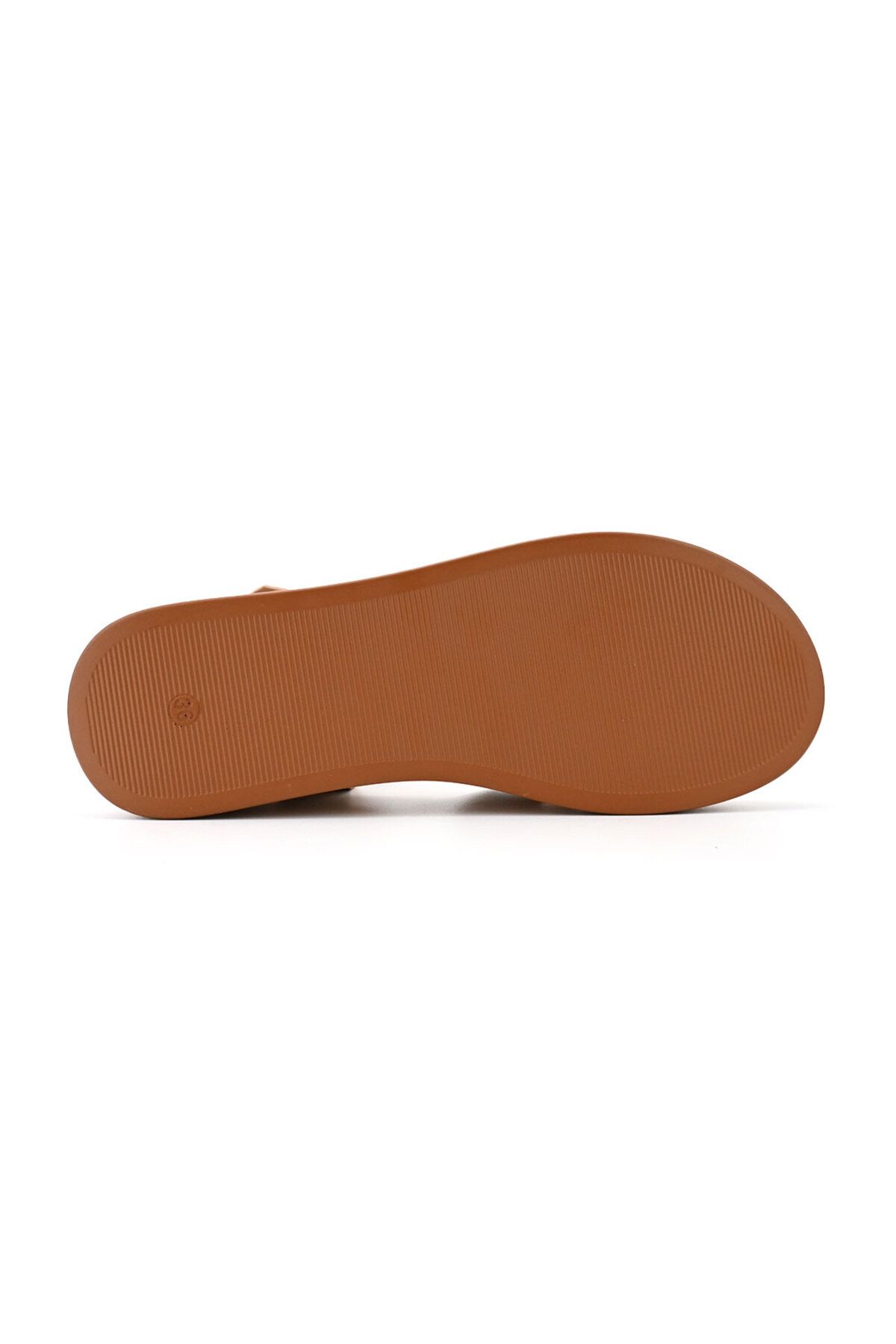 Tmall-Sandale de dama,Cu platforma,Din Piele Ecologica,SA80,Bej 4