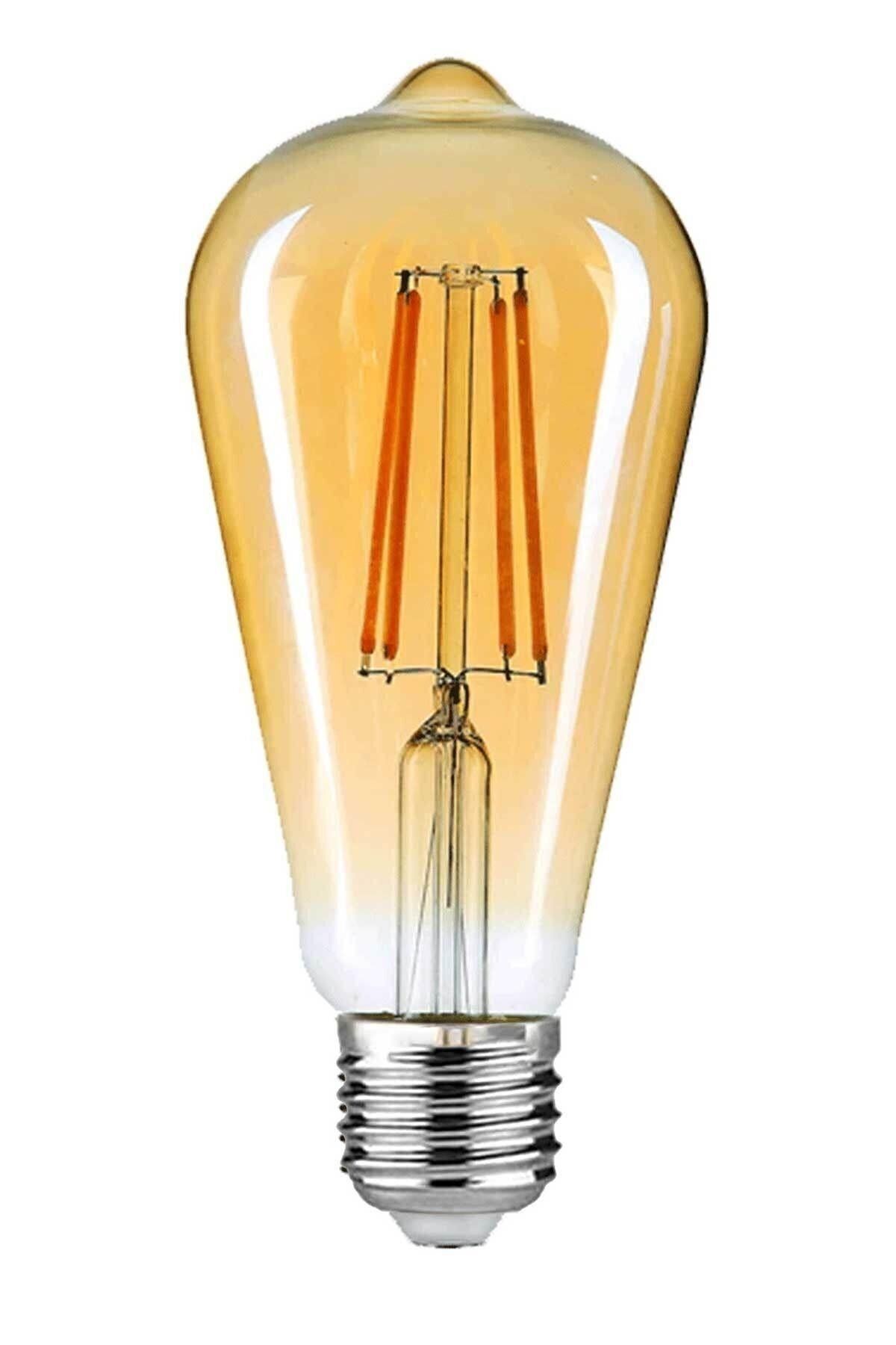 teknotrust Abajur Rustik Ampul Lamba 4 WATT SARI