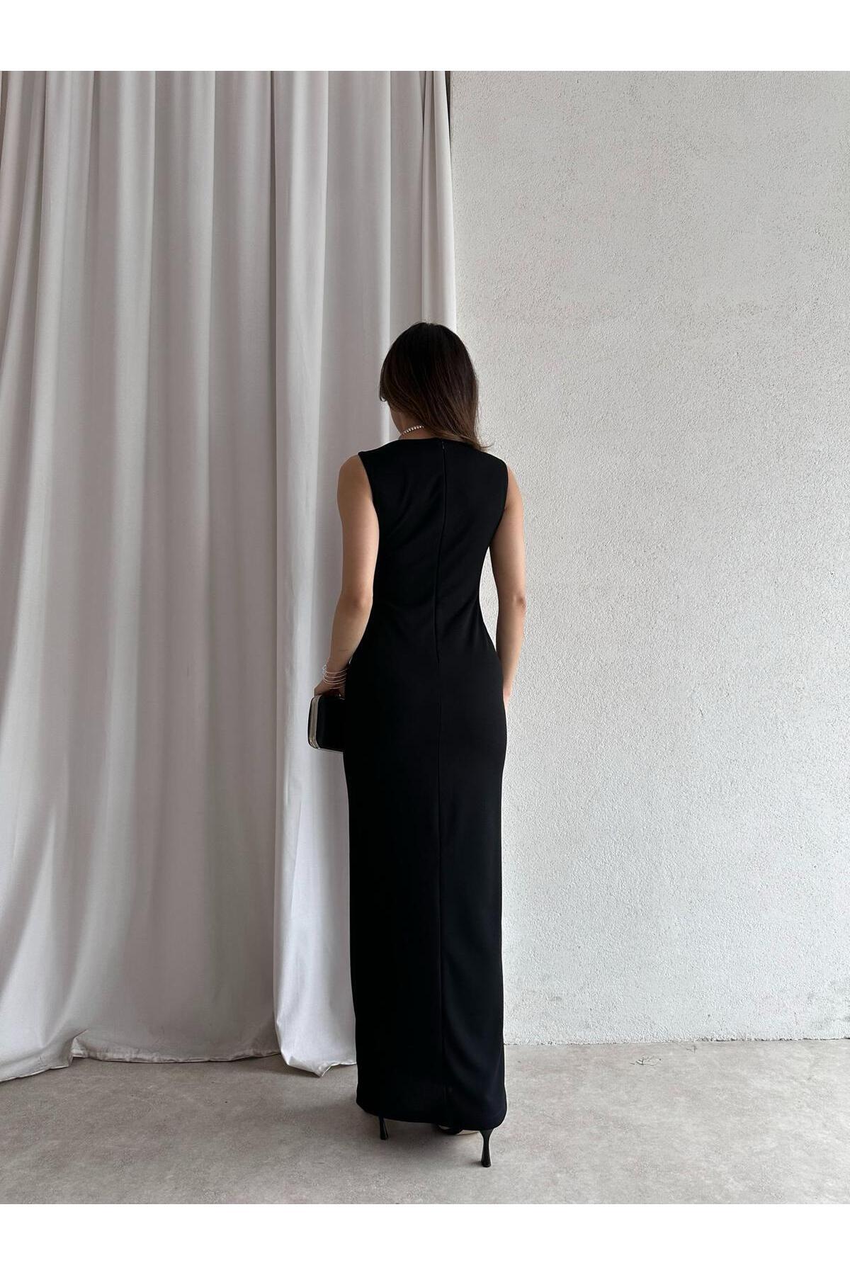 candybia  Kadın Maxi Elbise - Siyah - Görsel 3