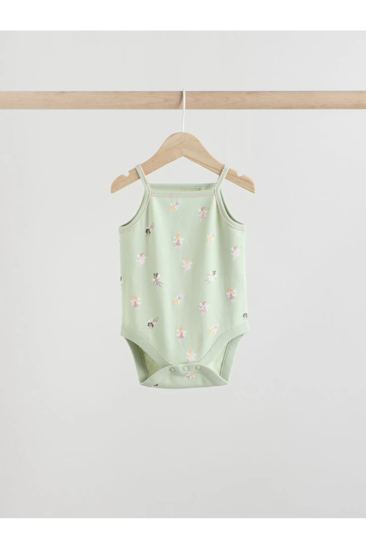 Next Baby %100 Organik Pamuk Çok Renkli Unicorn/Peri Desenli Askılı 5'li Bebek Body Zıbın ALYE58051 fotoğrafı 5 (önizleme)