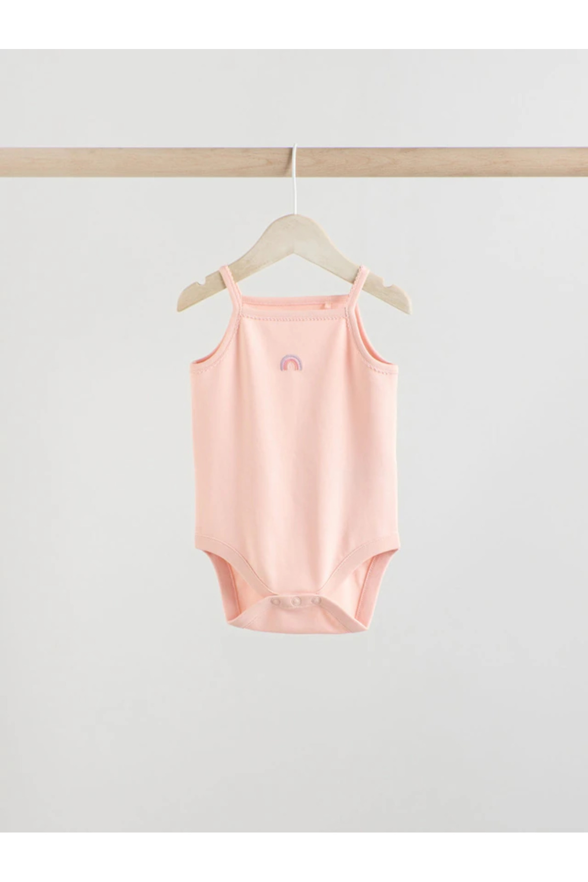 Next Baby %100 Organik Pamuk Çok Renkli Unicorn/Peri Desenli Askılı 5'li Bebek Body Zıbın ALYE58051 fotoğrafı 4 (önizleme)