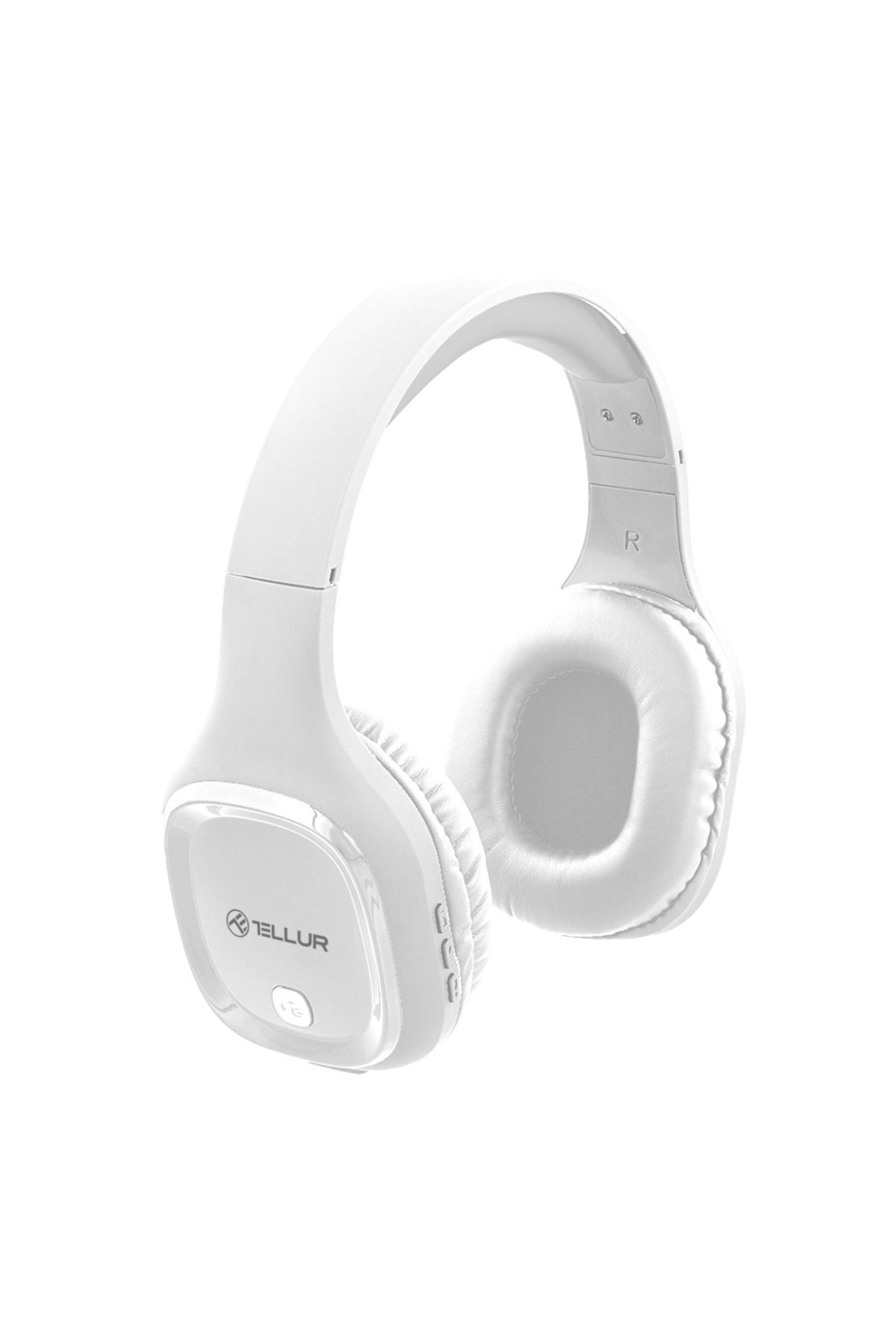 TELLUR Casti Casti Cu Micr. Telur Pulse, Alba, Bluetooth, Microfon - Mărime unică