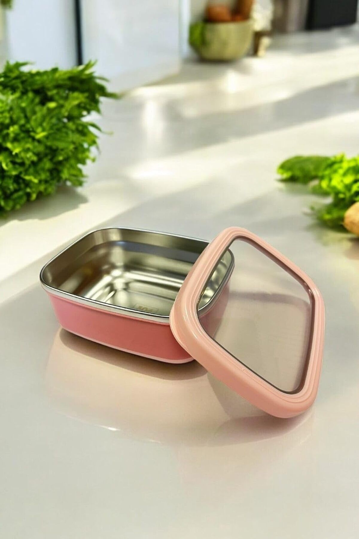 KDROĞLU KDROGLU Ahmet Dikdörtgen Saklama Kabı 1,40 L Pembe Vp-930, Pembe New Desing 1109836