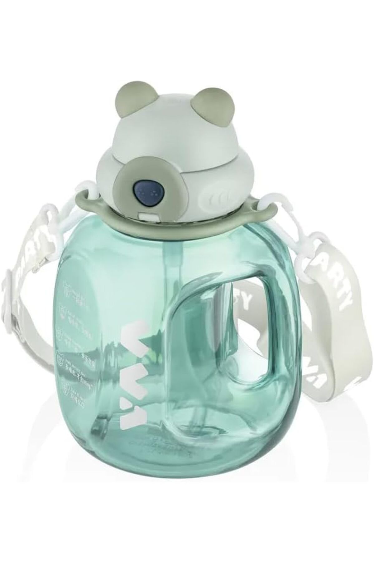 KDROĞLU KDROGLU 1200ml Pipetli/Pipetsiz Kullanıma Uygun Taşıma Askılı Kilitlebilir Kapak Tritan Matara
