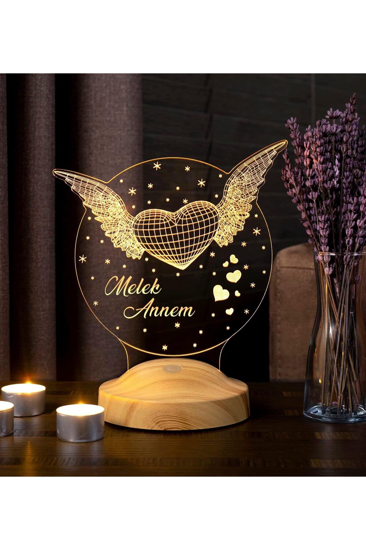mazıdağı where Anneler Günü Hediyesi 3 Boyutlu 3D Görünümlü Melek Annem Led Lamba, Anneye En Güzel Hed
