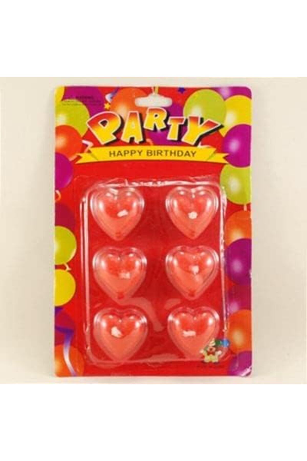 mazıdağı mazzıdağ VİTRİNİ Kırmızı Kalp Mum 6 Adet new store 1133631