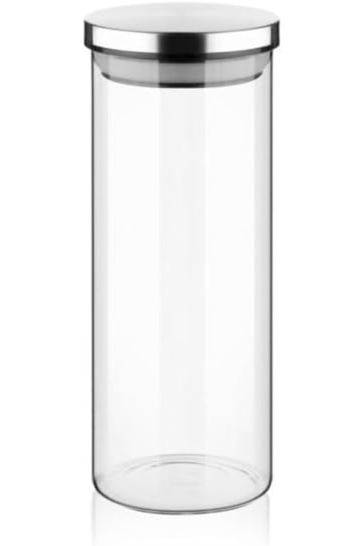 KDROĞLU KDROGLU 1000ml Vakumlu Metal Kapaklı Borosilikat Cam Kavanoz (8.5cm*20cm) 1 Adet New Desing 1109836