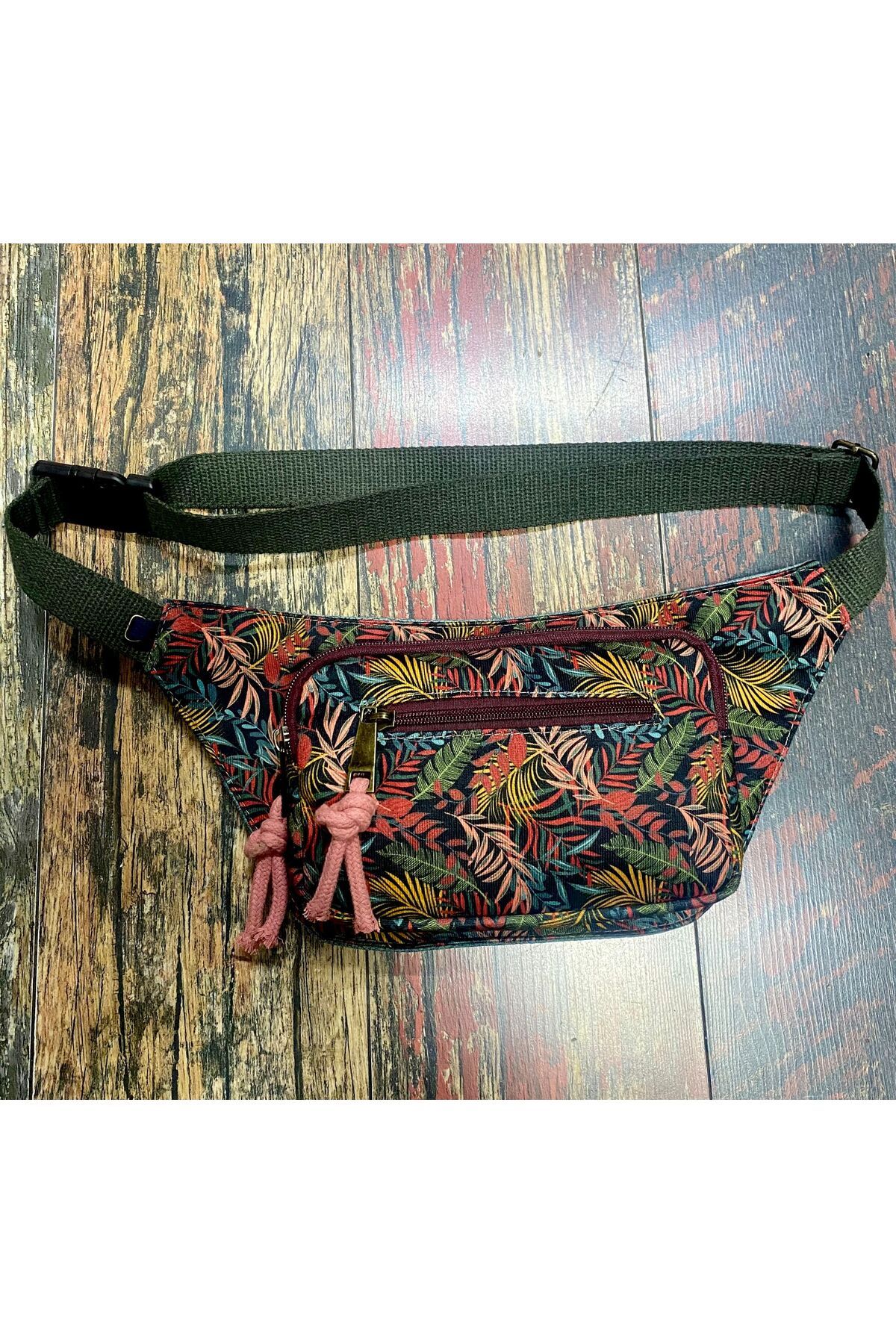 Street Bag Etnik Otantik Bohem Günlük Seyahat Bel Çantası Çok Cepli Suya Dayanıklı
