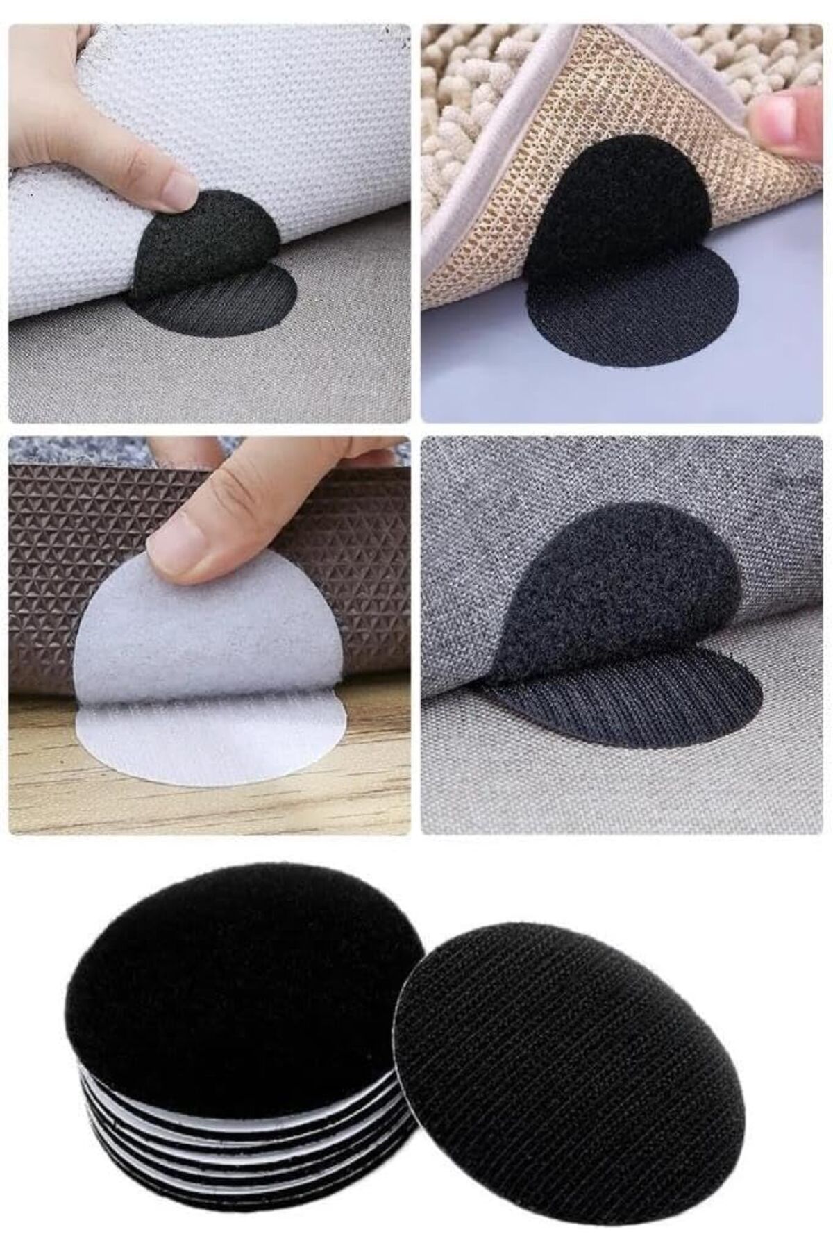 KDROĞLU KDROGLU 10 Adet Halı Kilim Minder Nevresim Örtü Kaydırmaz Cırt Bant Seti New Desing 1109836