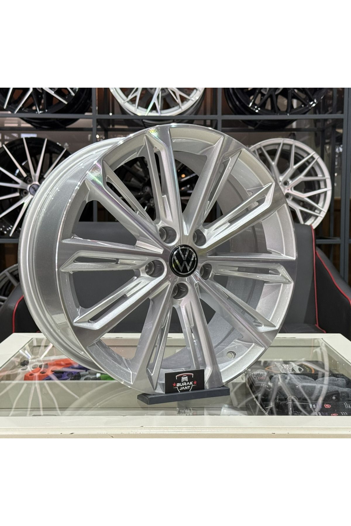 AGT 18 İNÇ 5X112 VERONA SİLVER DİAMOND PASSAT JETTA CADDY GOLF UYUMLU JANT MODELİ (4ADET)