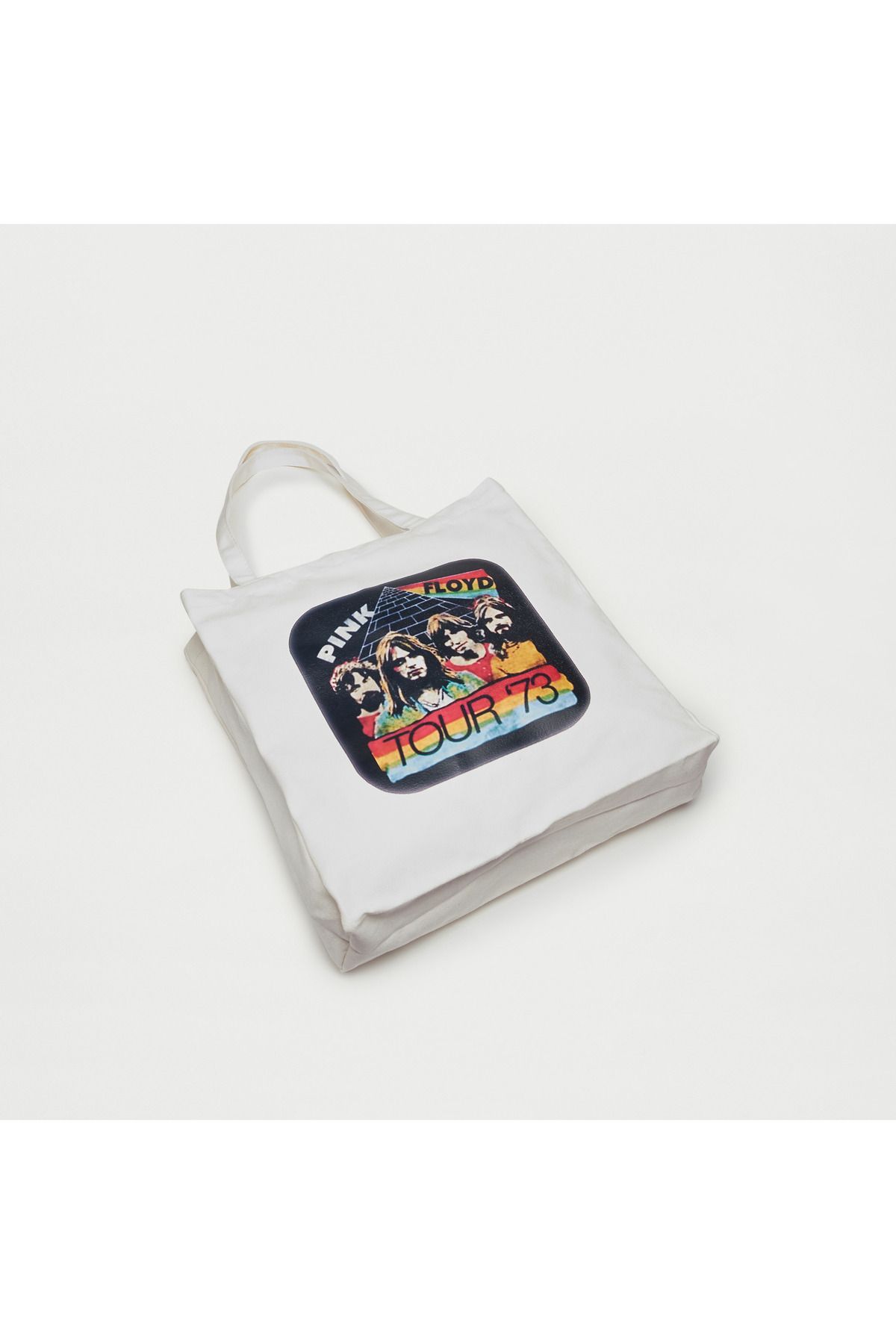 SP Characters-Pink Floyd Print Shopper Bag with Double Handle 4