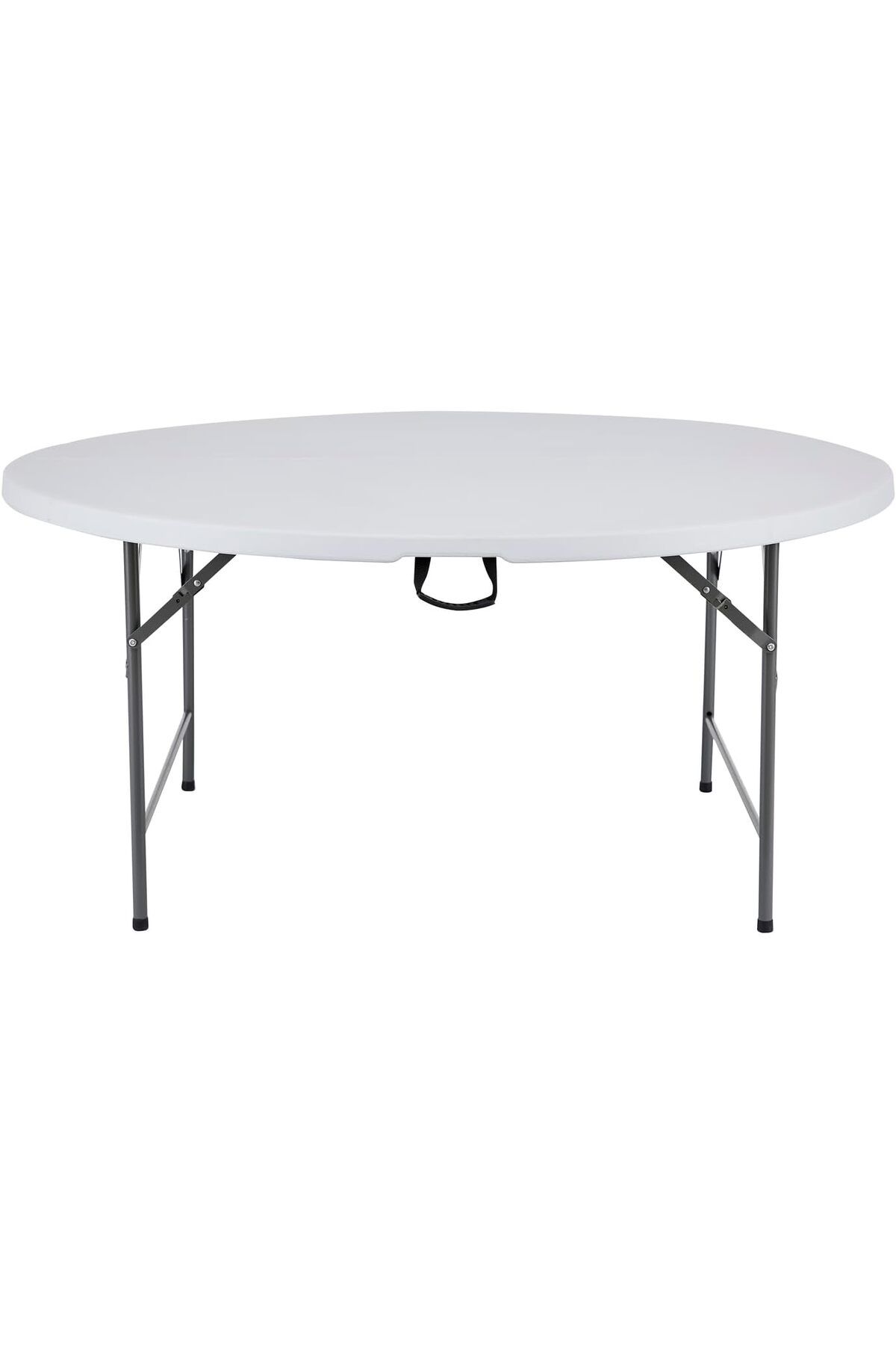 MAPLE HOME DECORATION-Plastic Folding Table Portable Trestle Multi-purpose Dining Camp Picnic Party Event Table Dia150cm 1