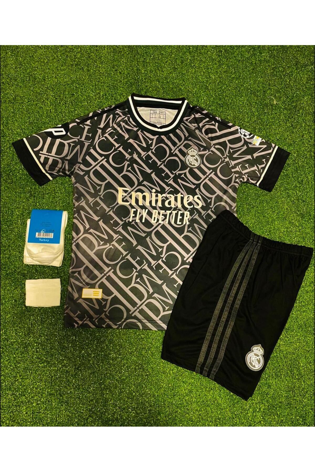 Lion Spor-R.E.A.L M.A.D.R.I.D 2024-25 KYLYAN MBAPPE ΑΛΤΕΡΝΑΤΙΒ ΠΑΙΔΙΚΗ ΤΖΕΡΣΕΪ ΣΕΤ 4 γκρι 2