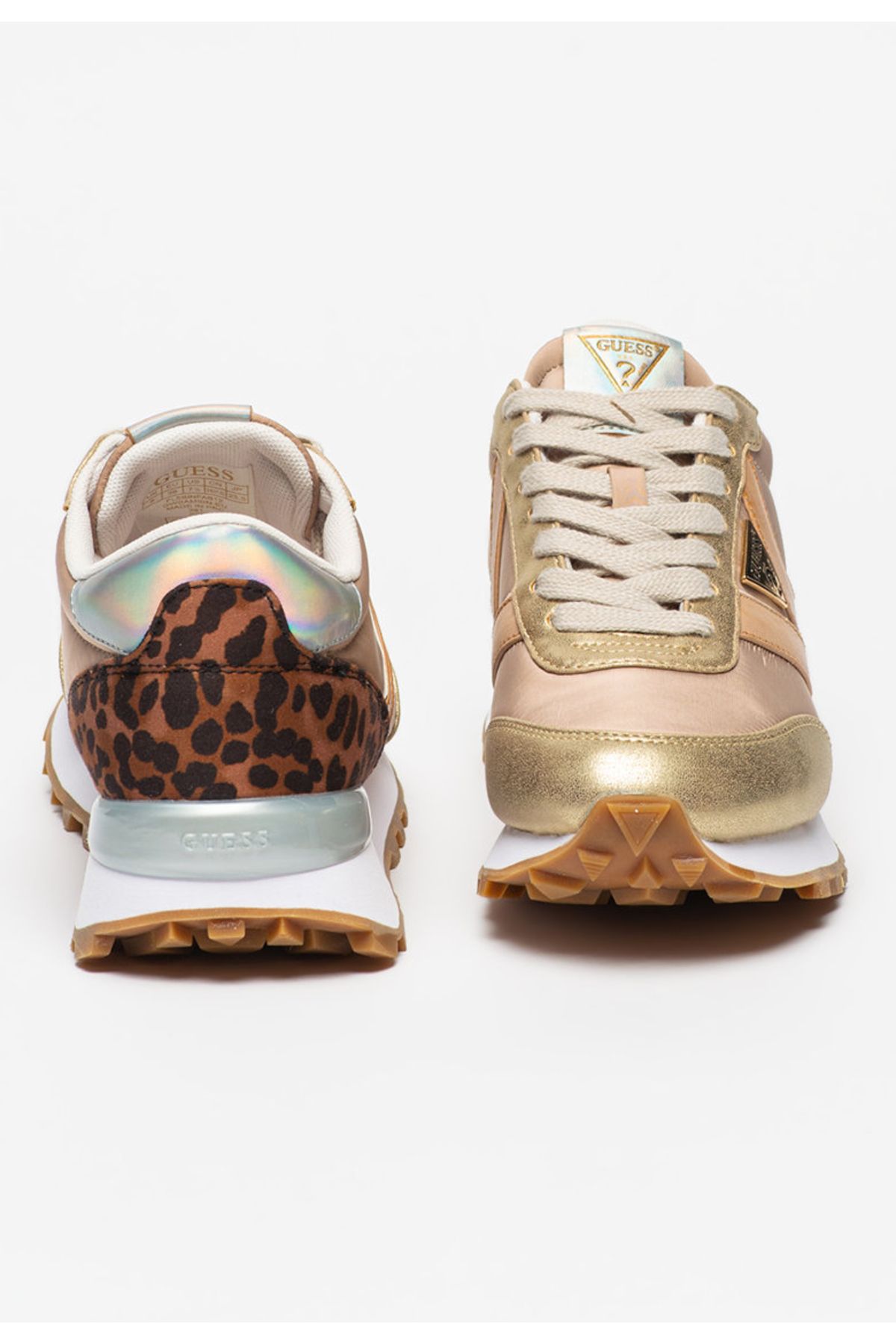 Guess-Guess sneakers with colorblock look and animal print trim 3