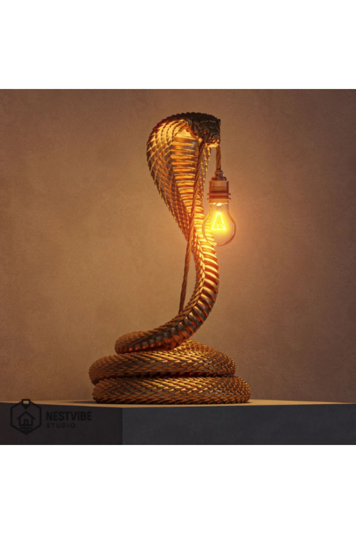 DREAM MODE-Stylish Table Lamp Nestvibe Special Series with Cobra Design 3