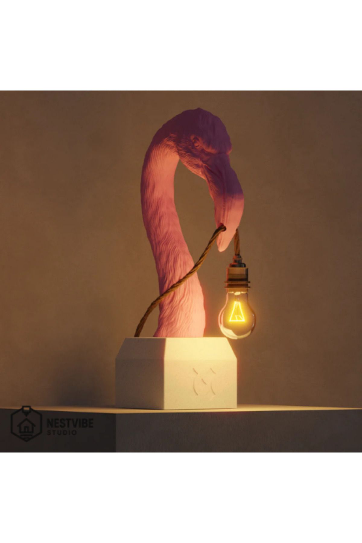 DREAM MODE-Stylish Table Lamp with Flamingo Head Design Nestvibe Studio Special Series 3