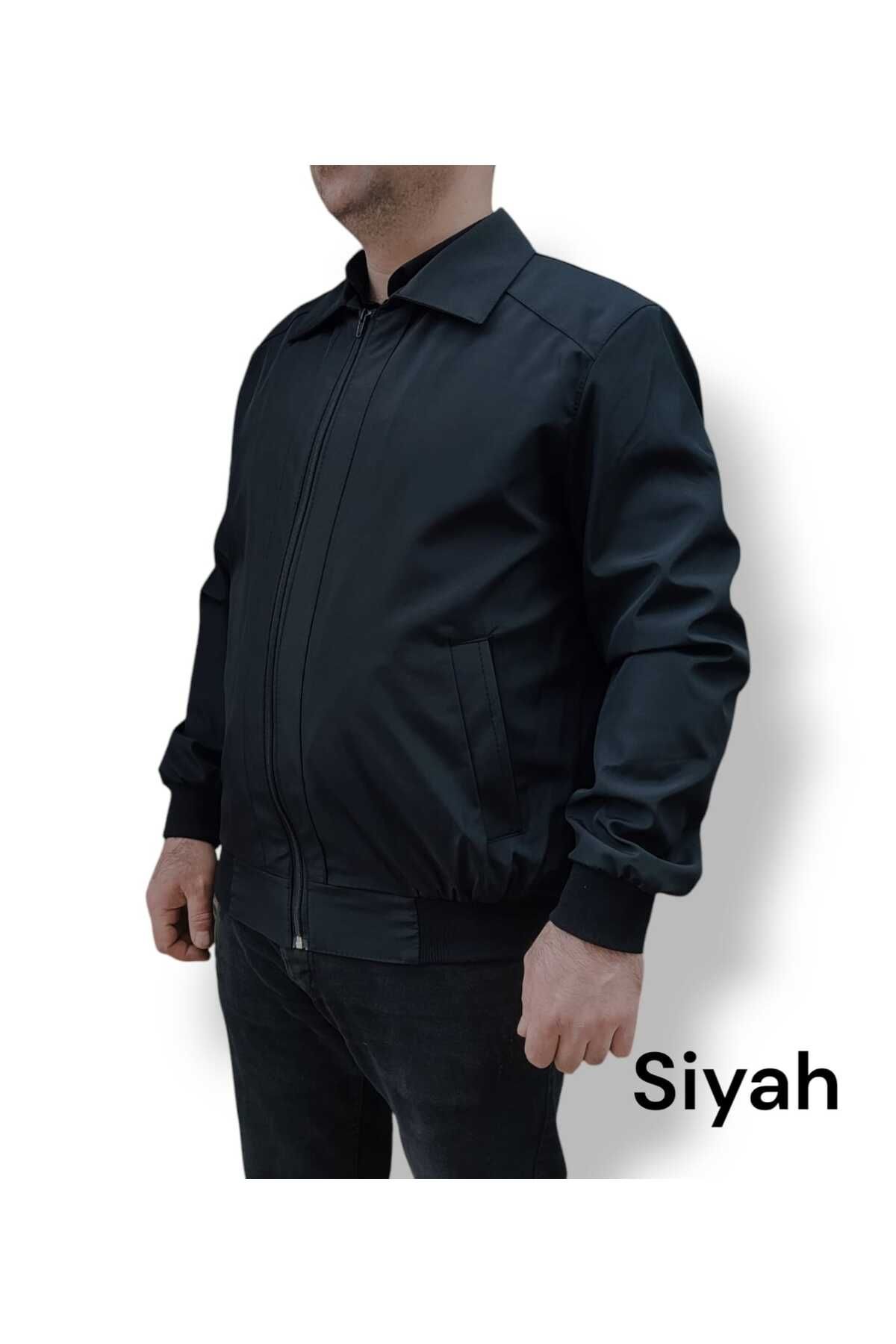 Ünal Giyim NORMALVE BÜYÜK BEDEN MEVSİMLİK BABA MONT YAKALI KOL VE BEL LASTİKLİ YAĞMUR,RÜZGAR GEÇİRMEZ KIRIŞMAZ