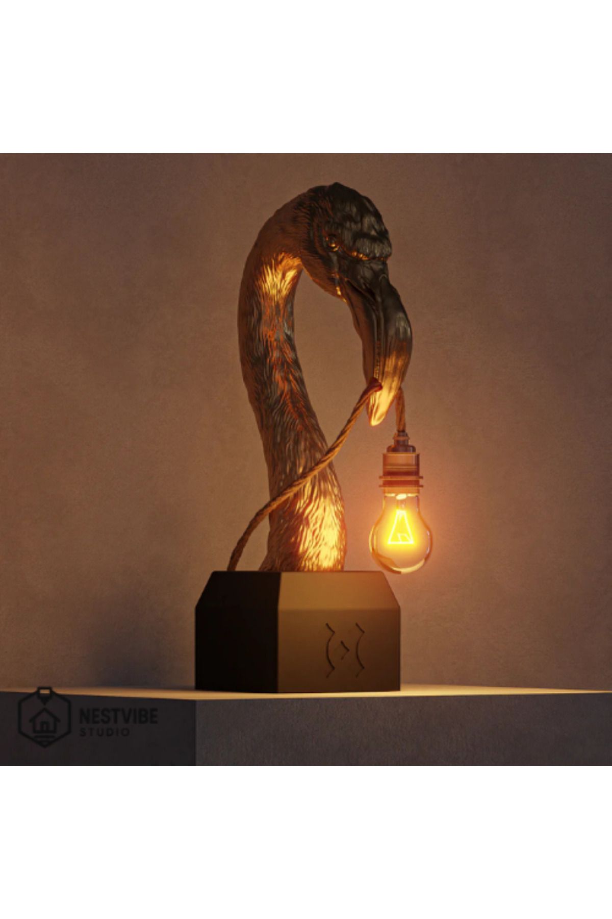 DREAM MODE-Stylish Table Lamp with Flamingo Head Design Nestvibe Studio Special Series 3