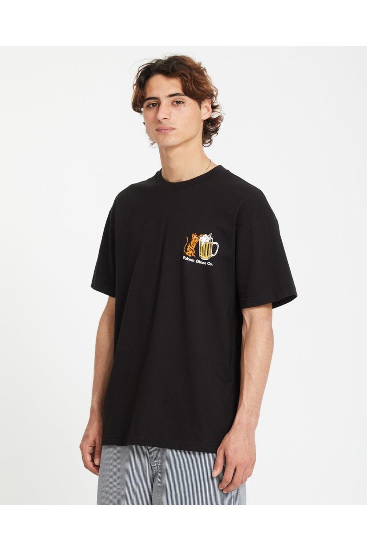 Volcom-Curious Cat Sst Blk T-Shirt 4