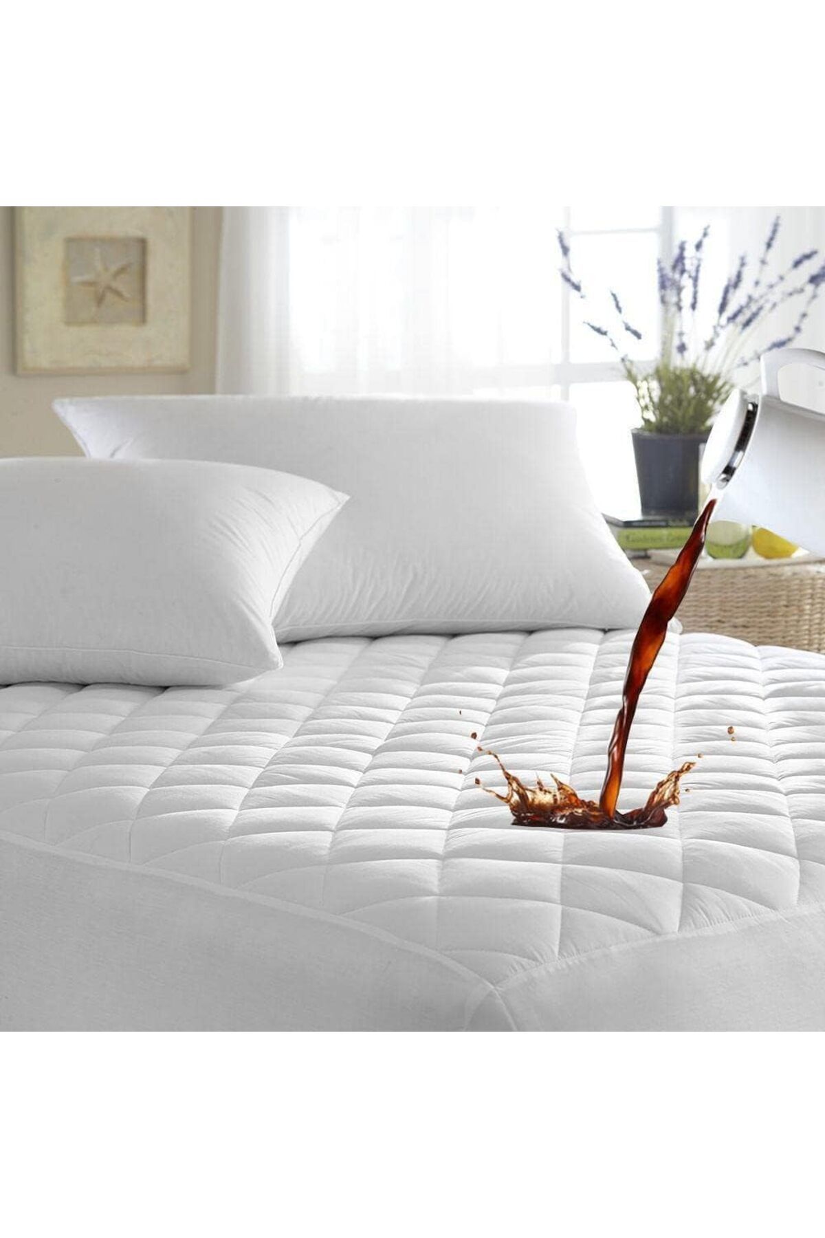 STOREMAX Ezg TURCA KAPİTONELİ SIVI GEÇİRMEZ ALEZ KOMPLE LASTİKLİ 90x190 Ezsnshop 1065757