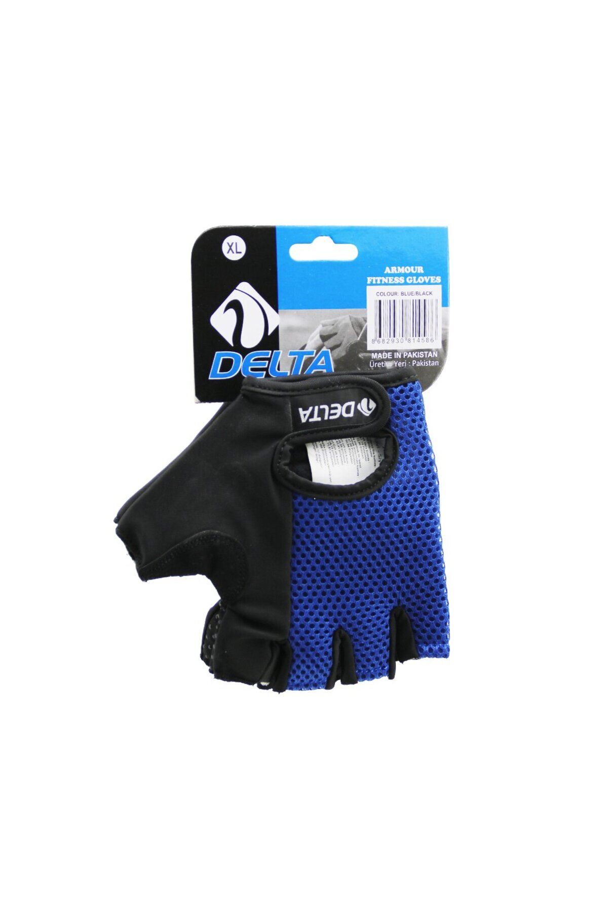 STOREMAX OZN PARMAKSIZ - FİLELİ SPORCU ELDİVENİ MAVİ /SİYAH XL OZNstre 1094633