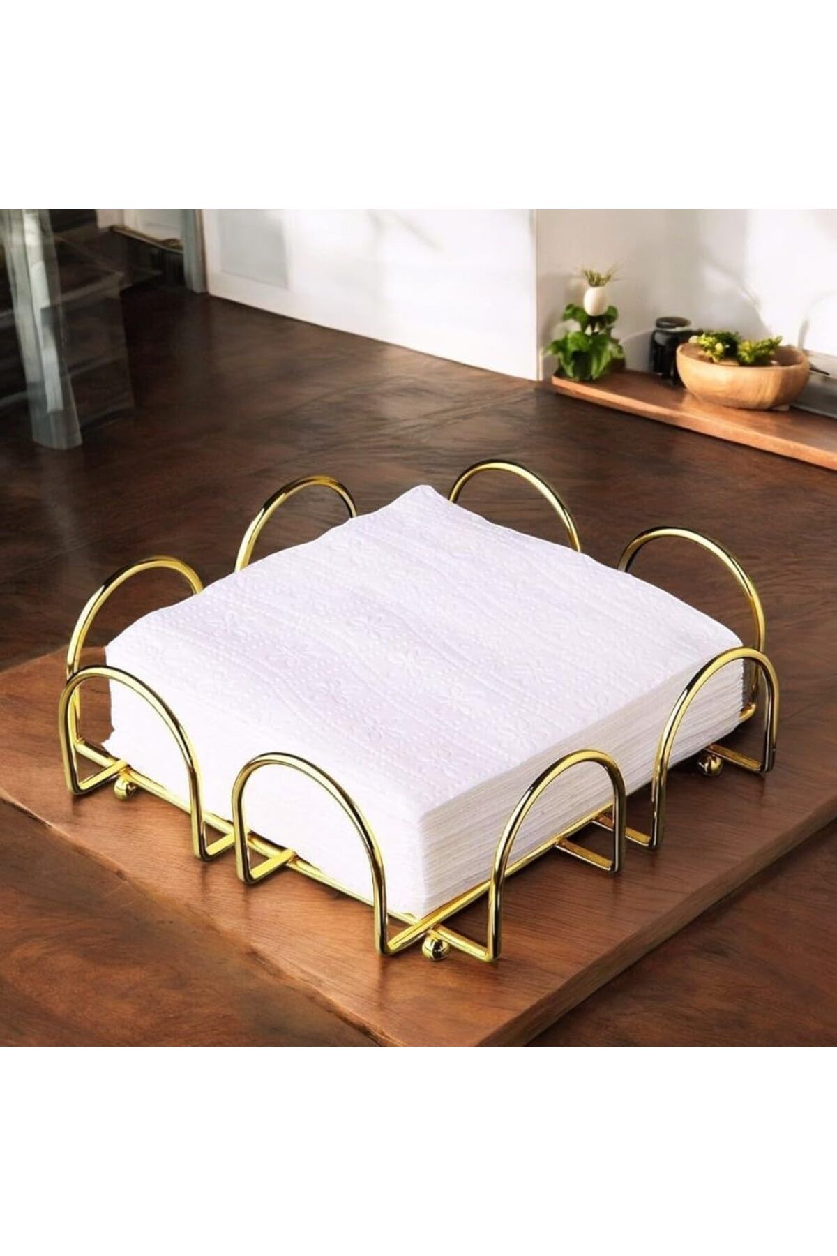 STOREMAX Sbl Gold Altın Kaplama Paslanmaz Peçetelik, Çok Renkli, Medium SBLShp 1064356