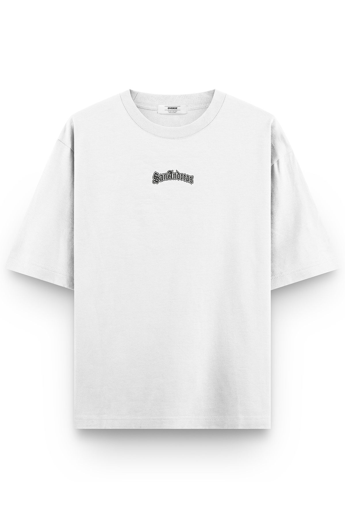 Overoz-Gta San Andreas Back Printed Semi Oversize T-Shirt 1364 3