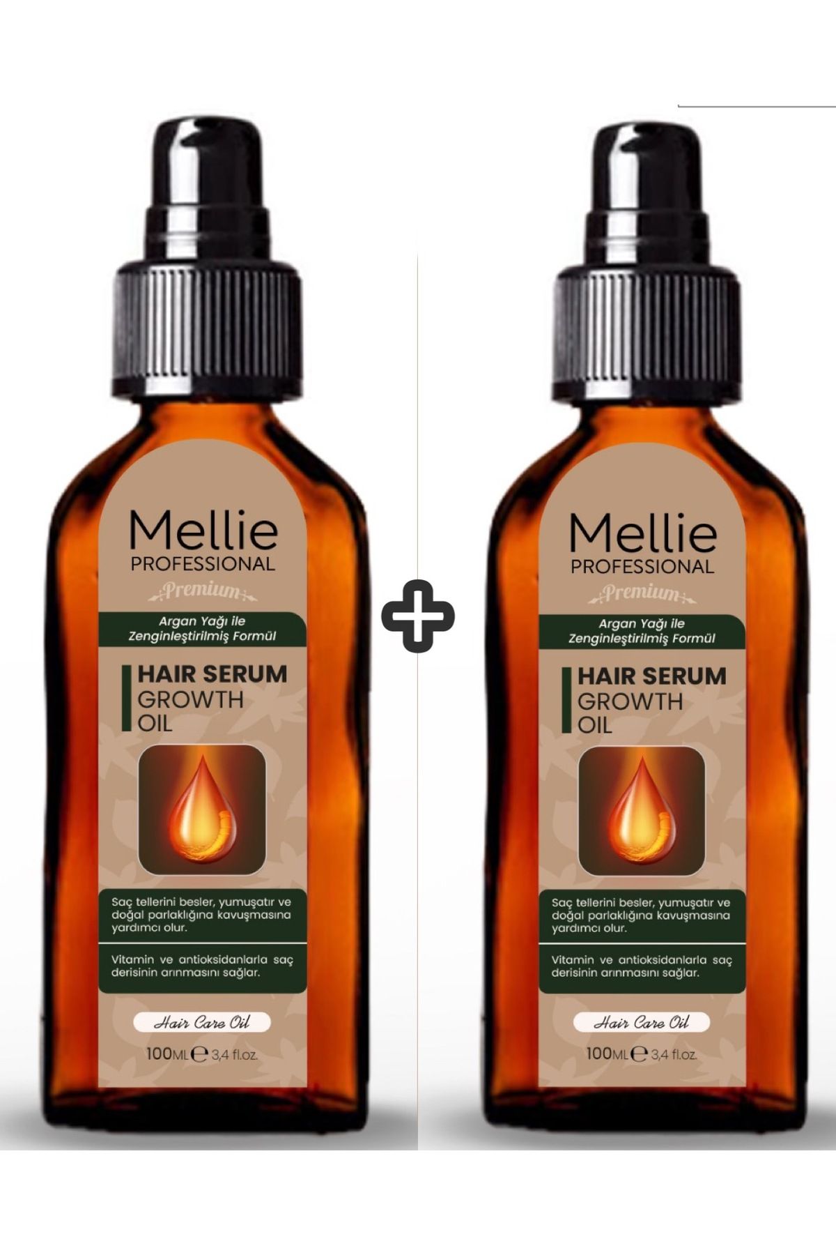 Mellie Professional Argan Yağı & Vitamin ile Yoğun Etkili Onarıcı Saç Bakım 2’li Set