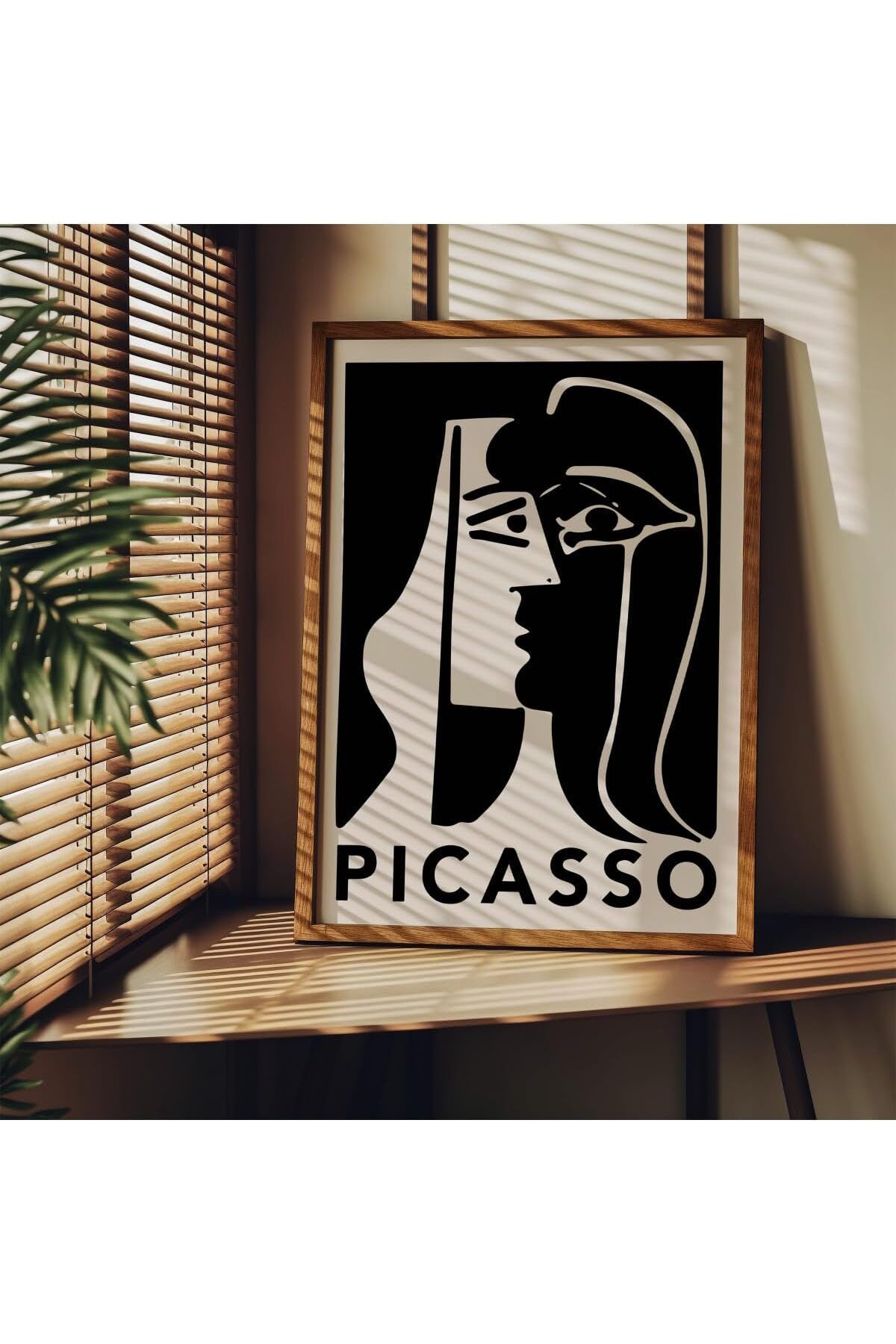 Mu Art Ahşap Mrt Tanıtım Picasso Çerçevesiz Poster, Modern Dekoratif Çerçevesiz Poster, Tablo, Picasso-5, 3