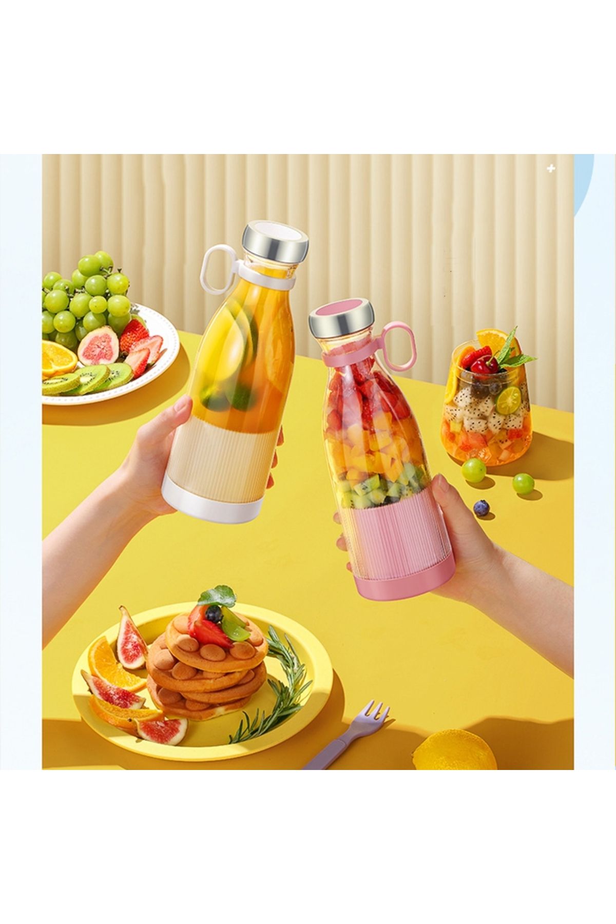 STOREMAX Sbl Taşınabilir Blender, Taşınabilir Mini Hızlı Blender 350ml Meyve Sıkacağı Kupası, Kablo