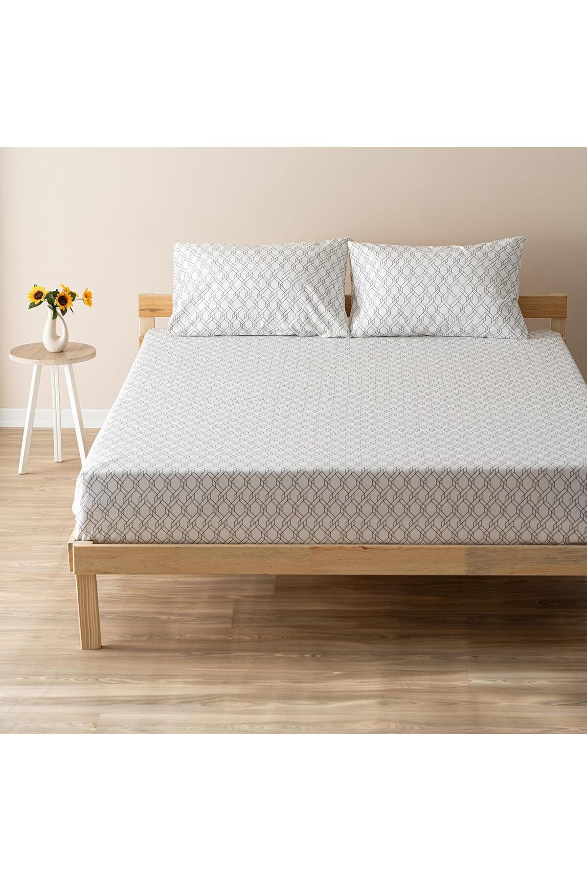 STOREMAX Ezg | Mix & Match | Limoges |%100 Pamuklu Çift Kişilik Çarşaf Seti Beyaz Ezsnshop 1065757
