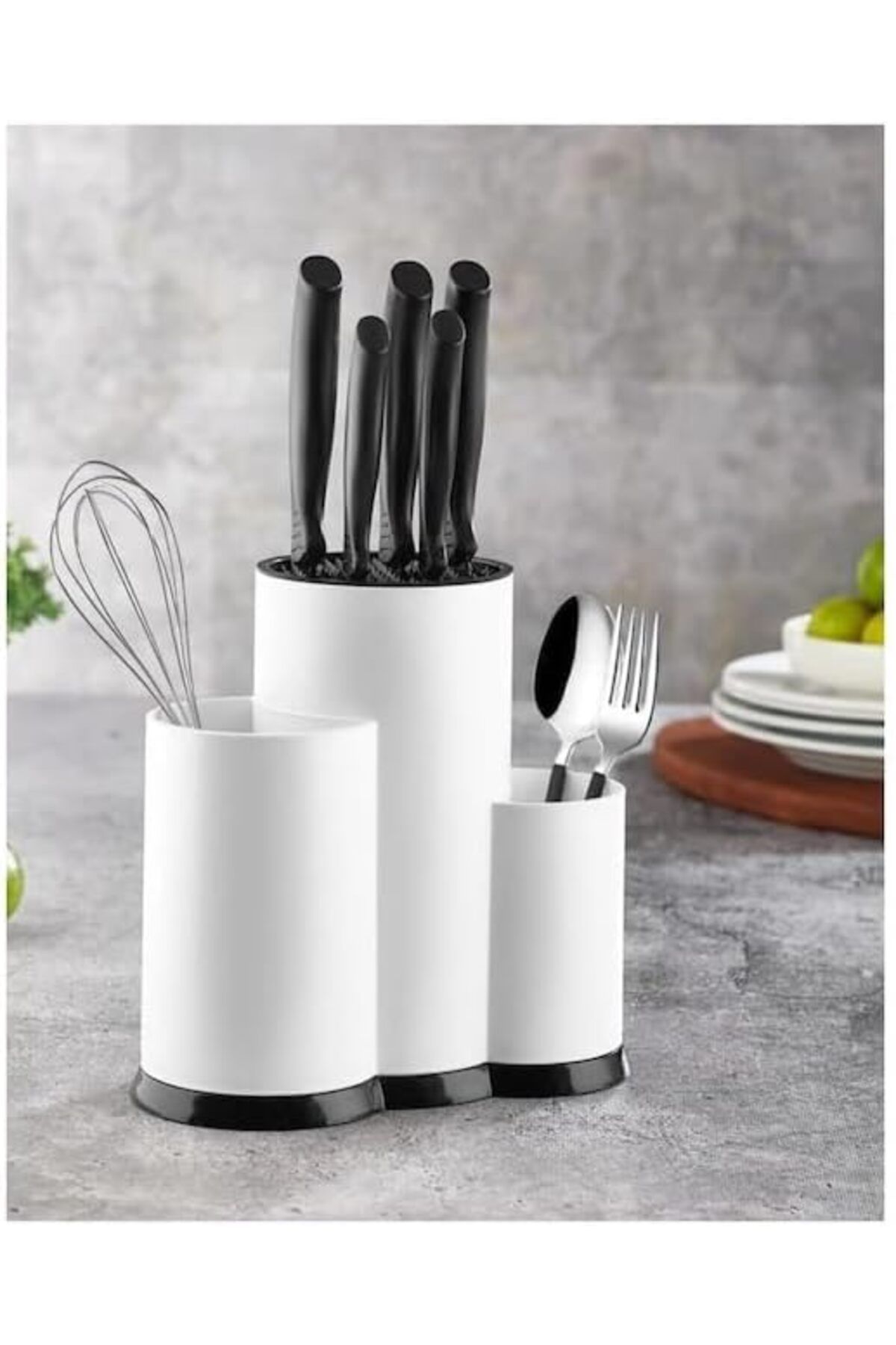 LUXE Tezgah Üstü Bıçaklık Ve Kepçelik Düzenleyici Organizer Beyaz LXSHP 1055529