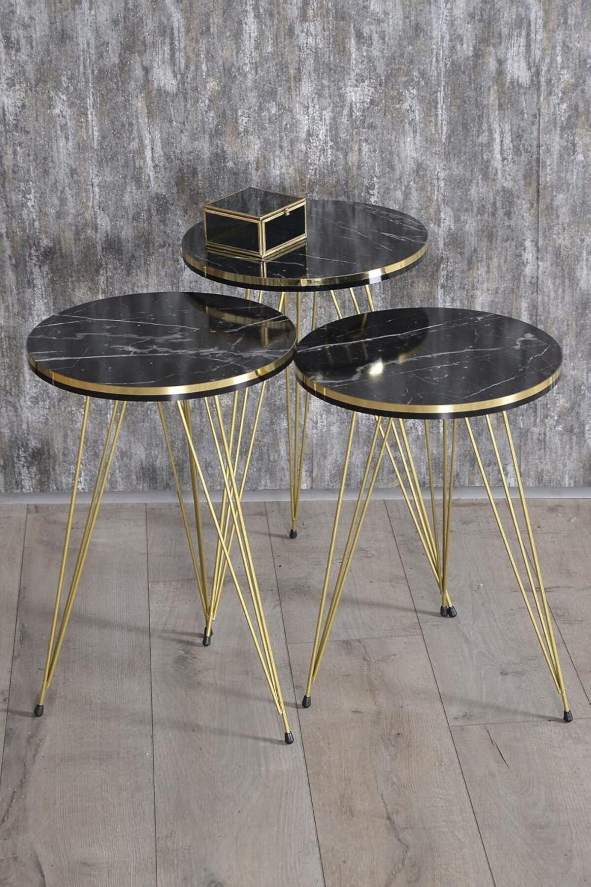 STOREMAX Ezg Zigon Sehpa Çift Gold Bendir Tel Ezsnshop 1065757