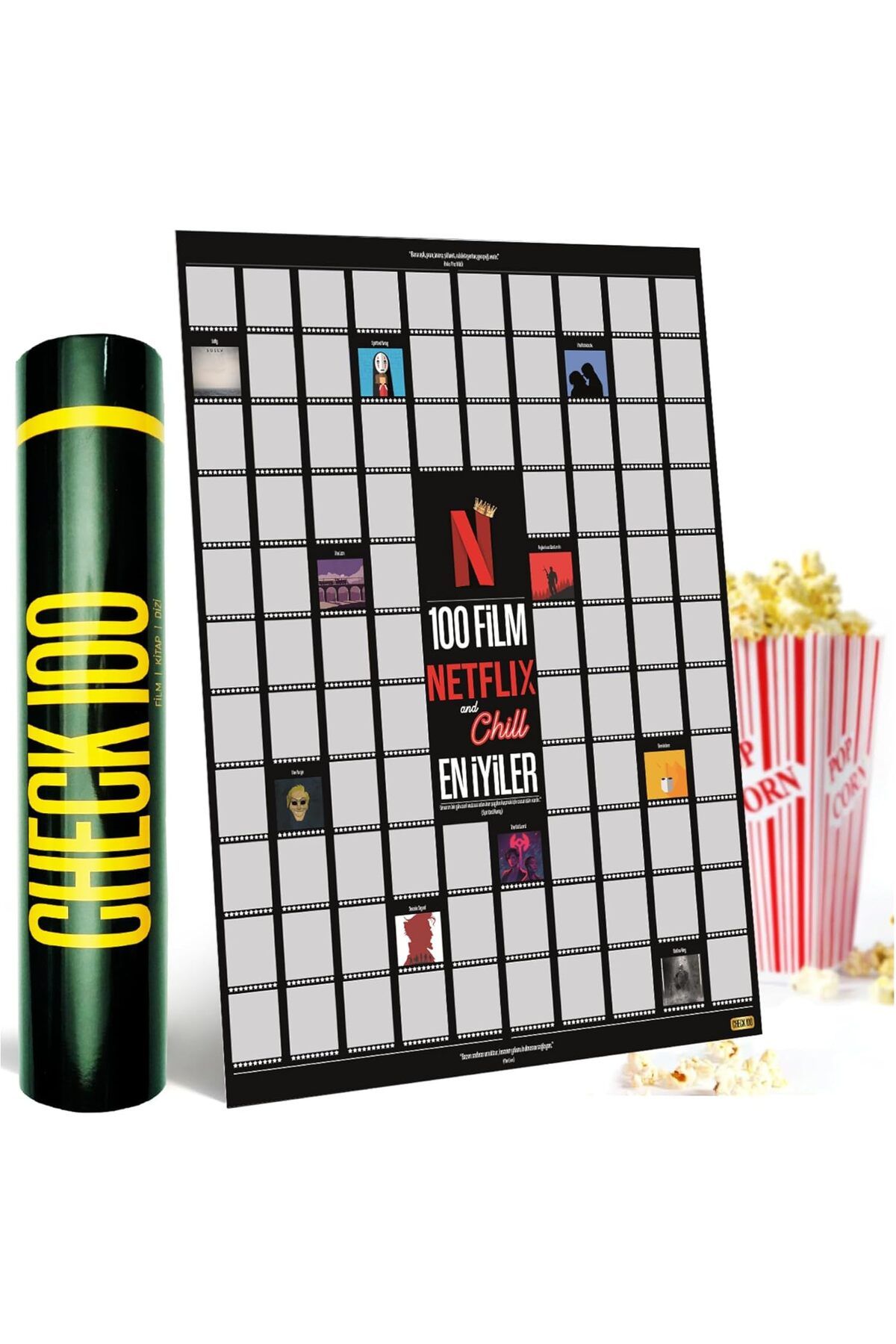 STOREMAX OZN Netflix and Chill 100 Film En İyiler Posteri OZNstre 1094633