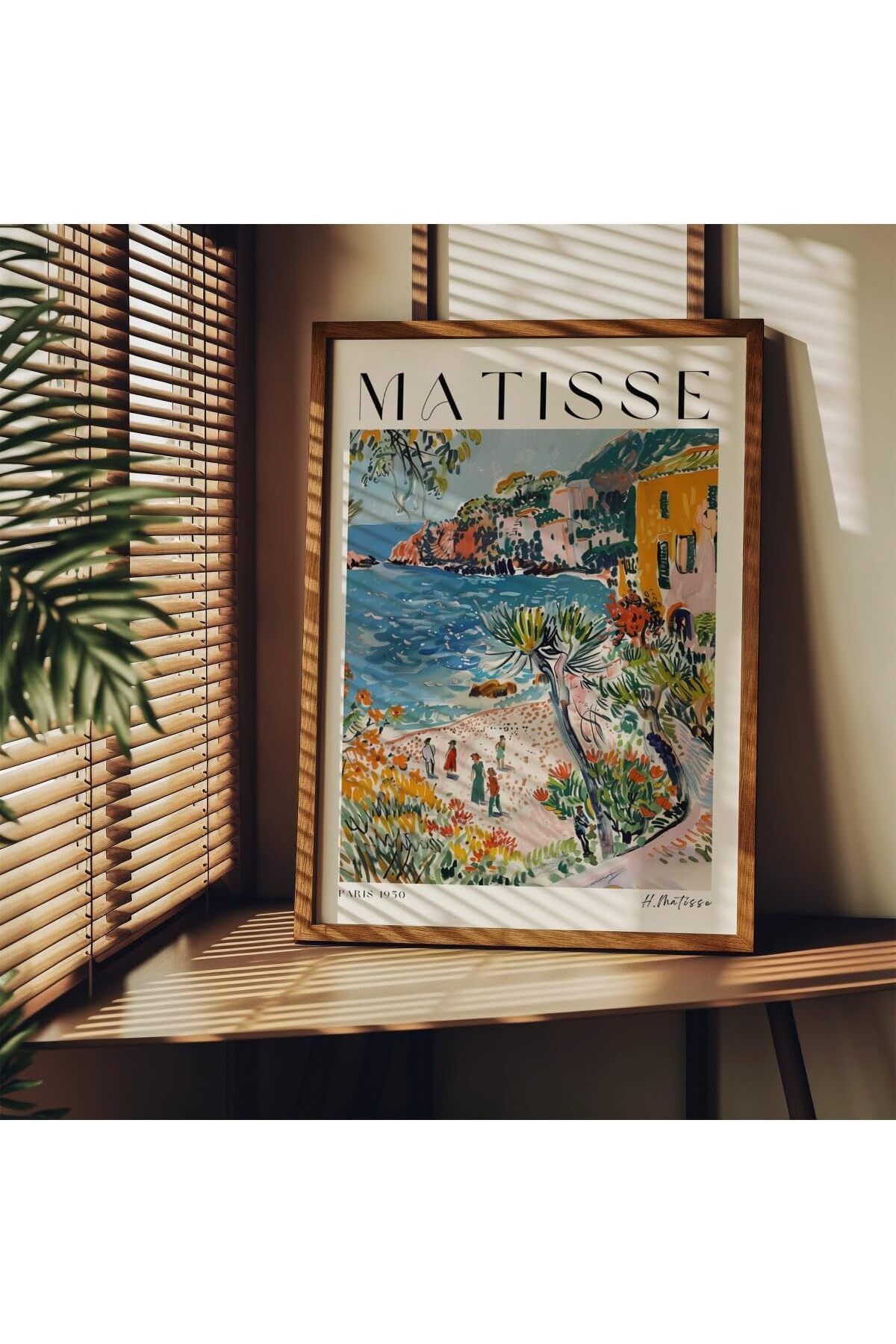 Mu Art Ahşap Mrt Tanıtım Matisse Çerçevesiz Poster, Modern Dekoratif Çerçevesiz Poster, Tablo, Matisse-23,