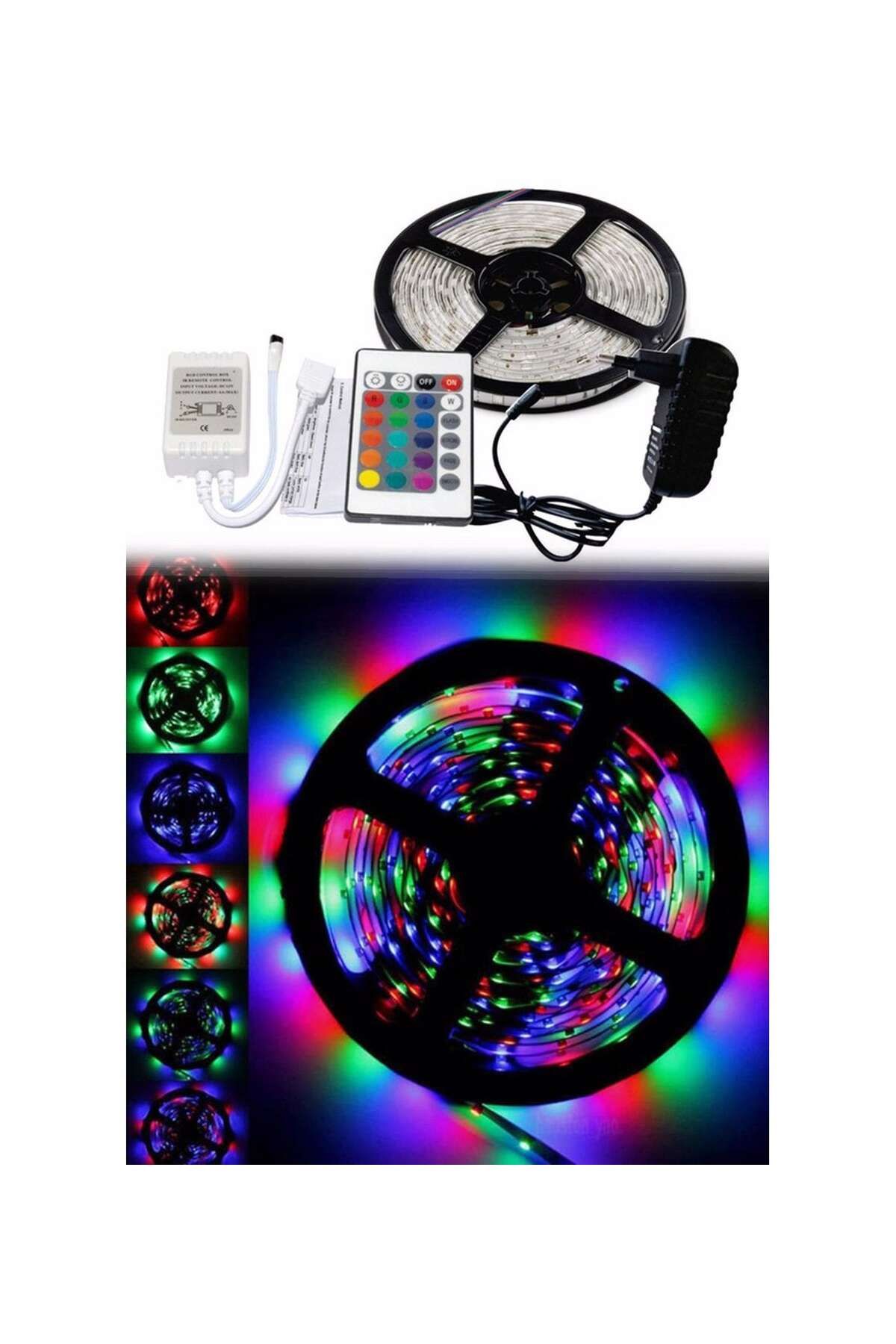 STOREMAX OZN 5 Metre Rgb Şerit Led Seti-İç ve Dış Mekan Silikonlu-Tak Çalıştır OZNstre 1094633