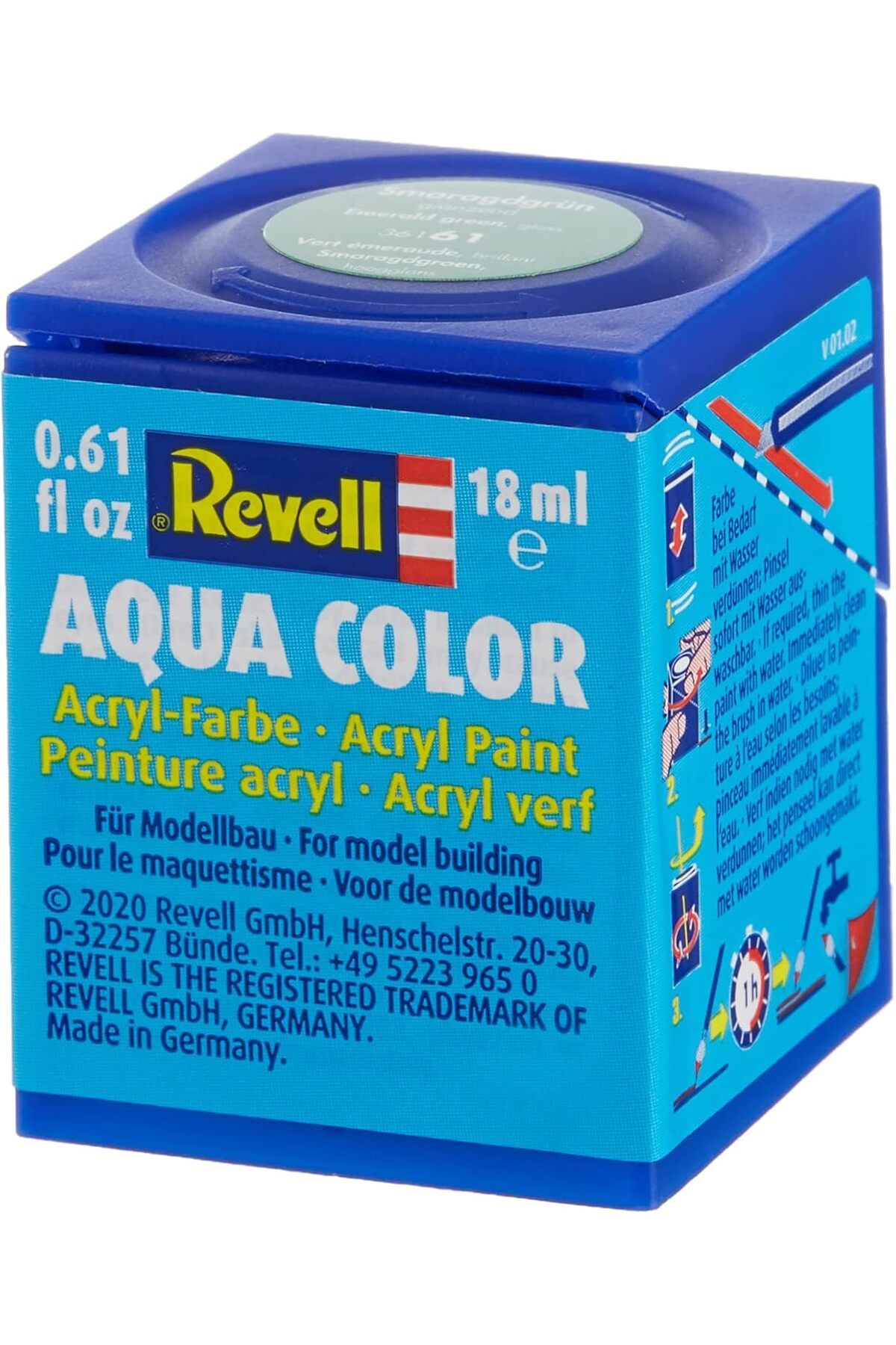 STOREMAX - Su Bazlı Maket Boyası Zümrüt Yeşili Parlak 18 Ml (36161) ELZFRNTR 1127478