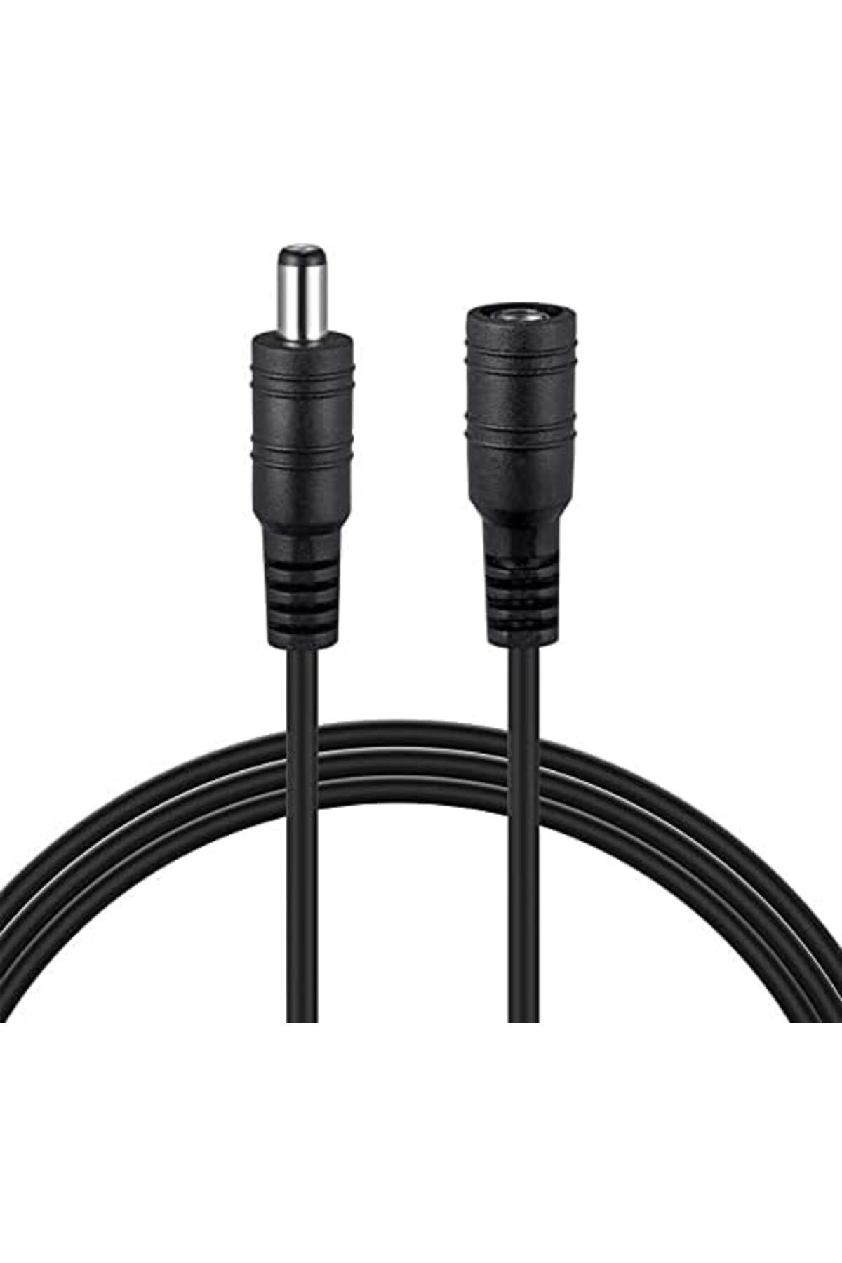 Mu Art Ahşap Mrt DC Adaptör Uzatma Kablosu 3 Metre 5.5mm x 2.1mm 5 Amper Dişi Erkek Modem Uzatma 4384 Art 87130